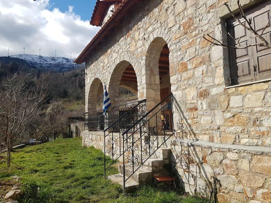 Stone Mountainhouse near Kalavryta, North Peloponnese, Greece view 2