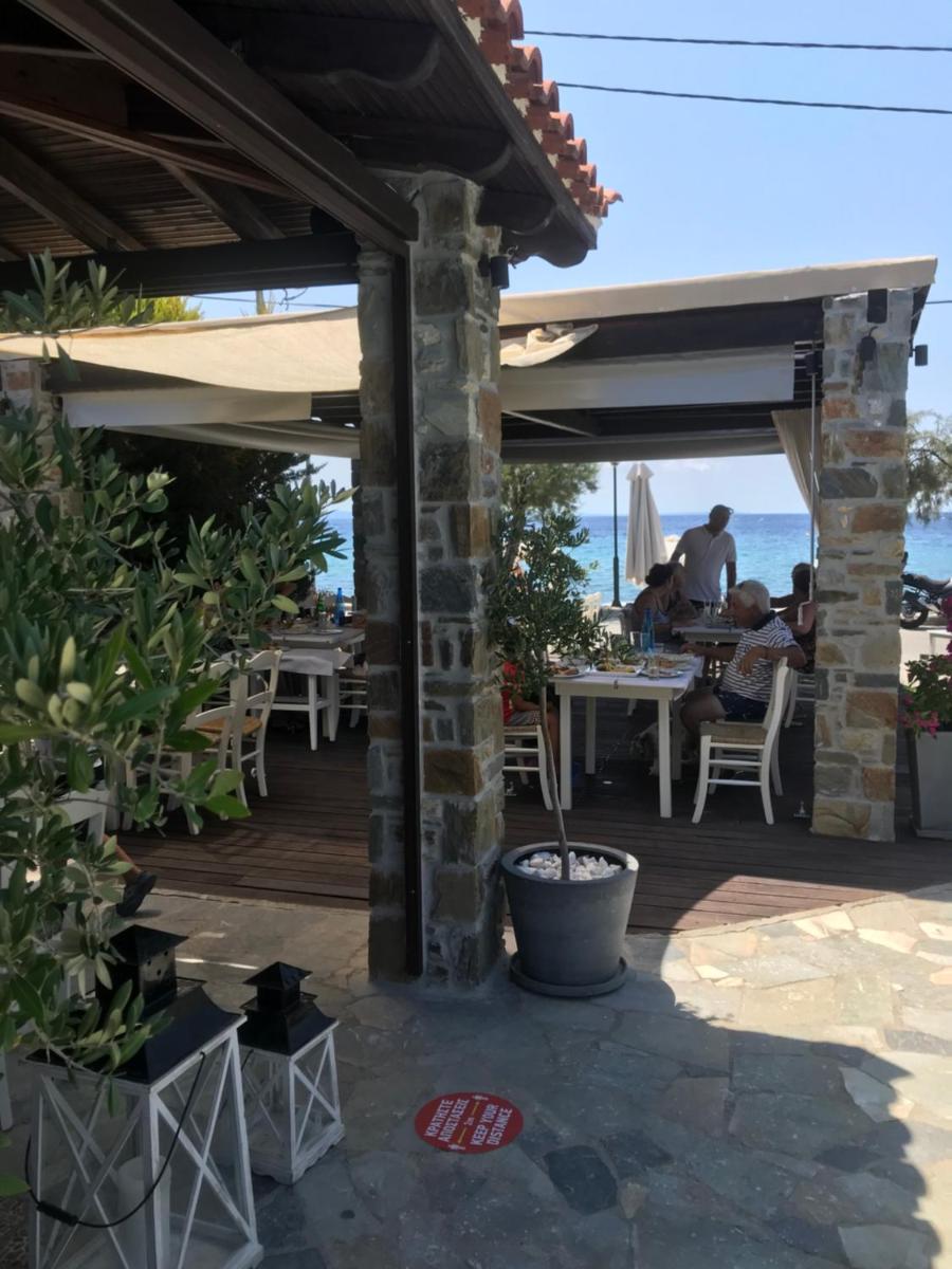 outdoor BBQ area
