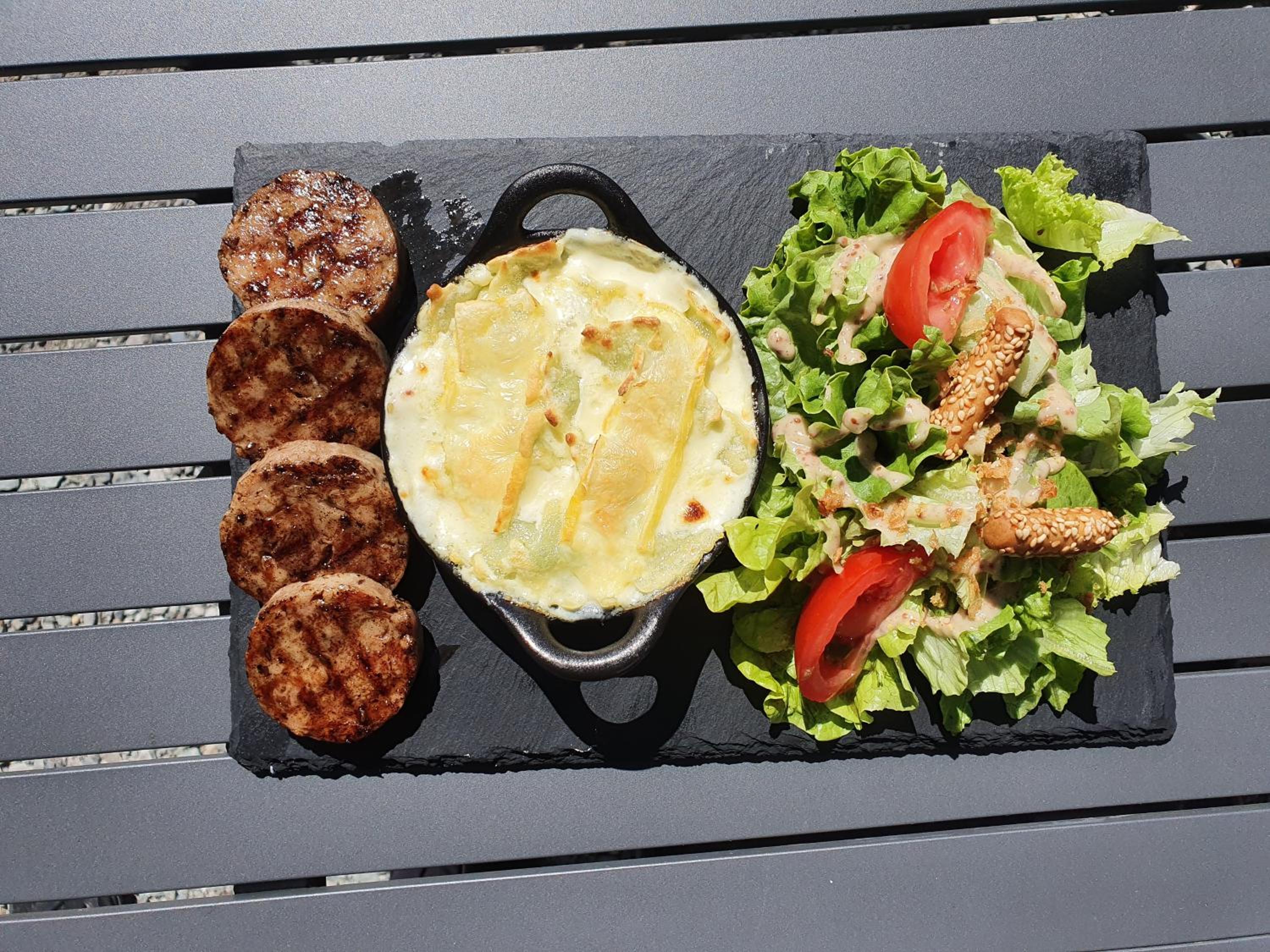 outdoor BBQ area