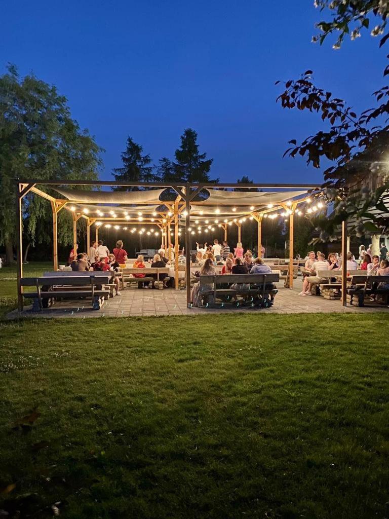 outdoor BBQ area