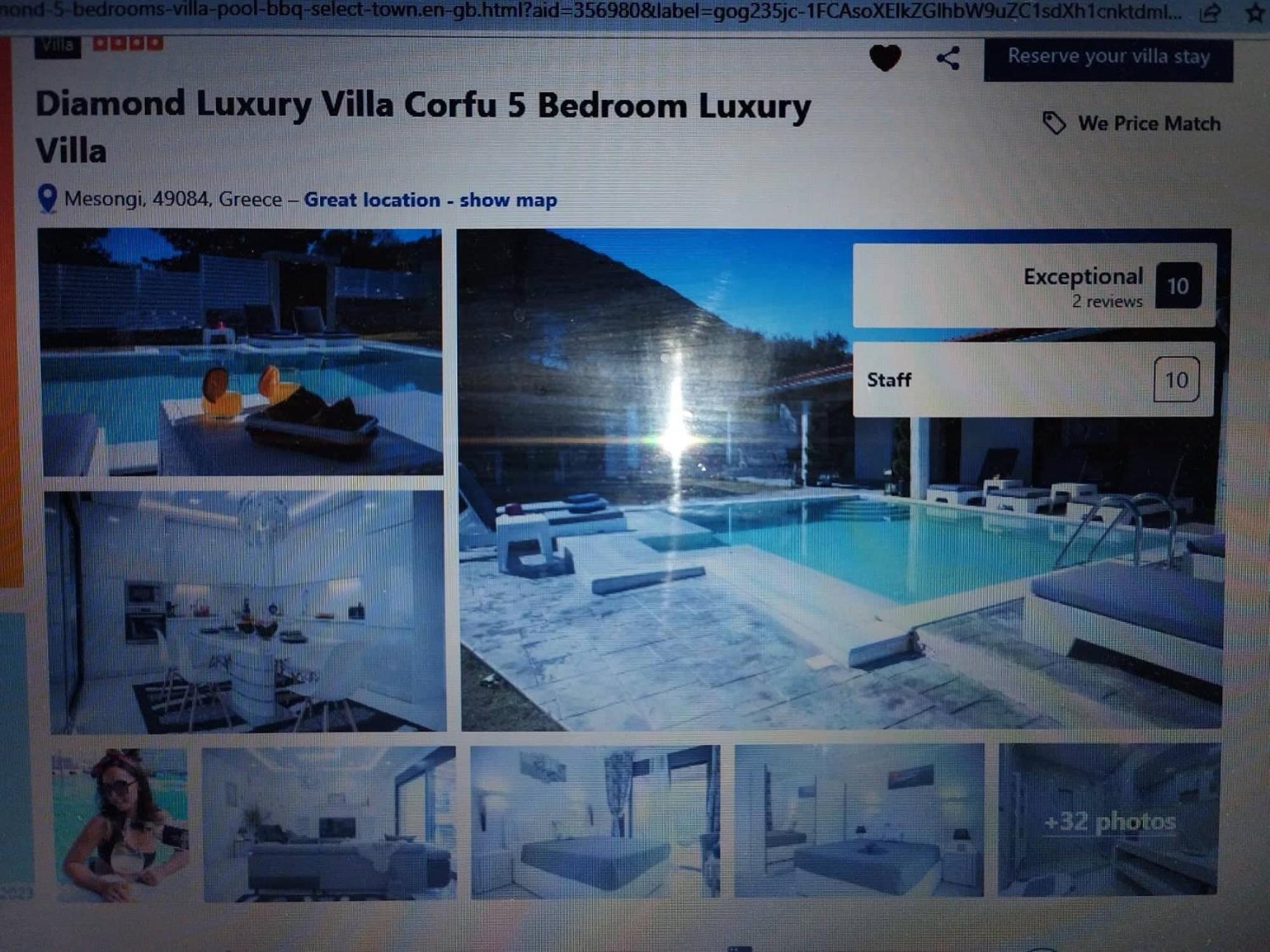 Diamond Luxury Villa Corfu view 2