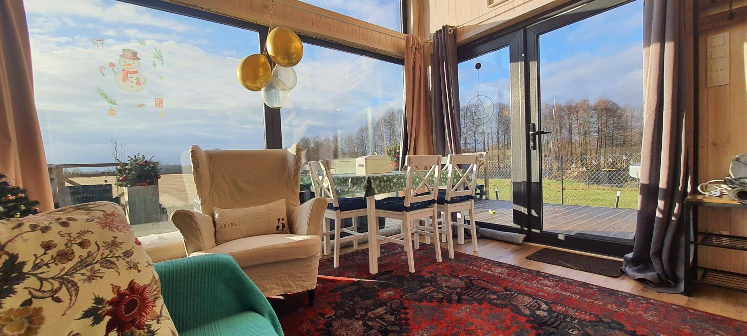 Domek Mazurski całoroczny nad jeziorem z sauną i Jacuzzi SPA