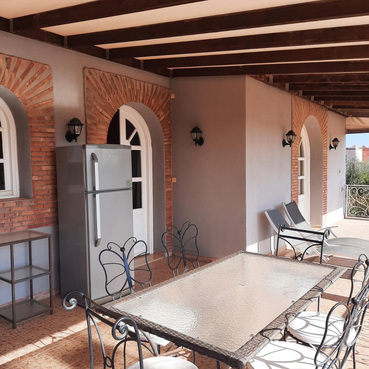 outdoor BBQ area