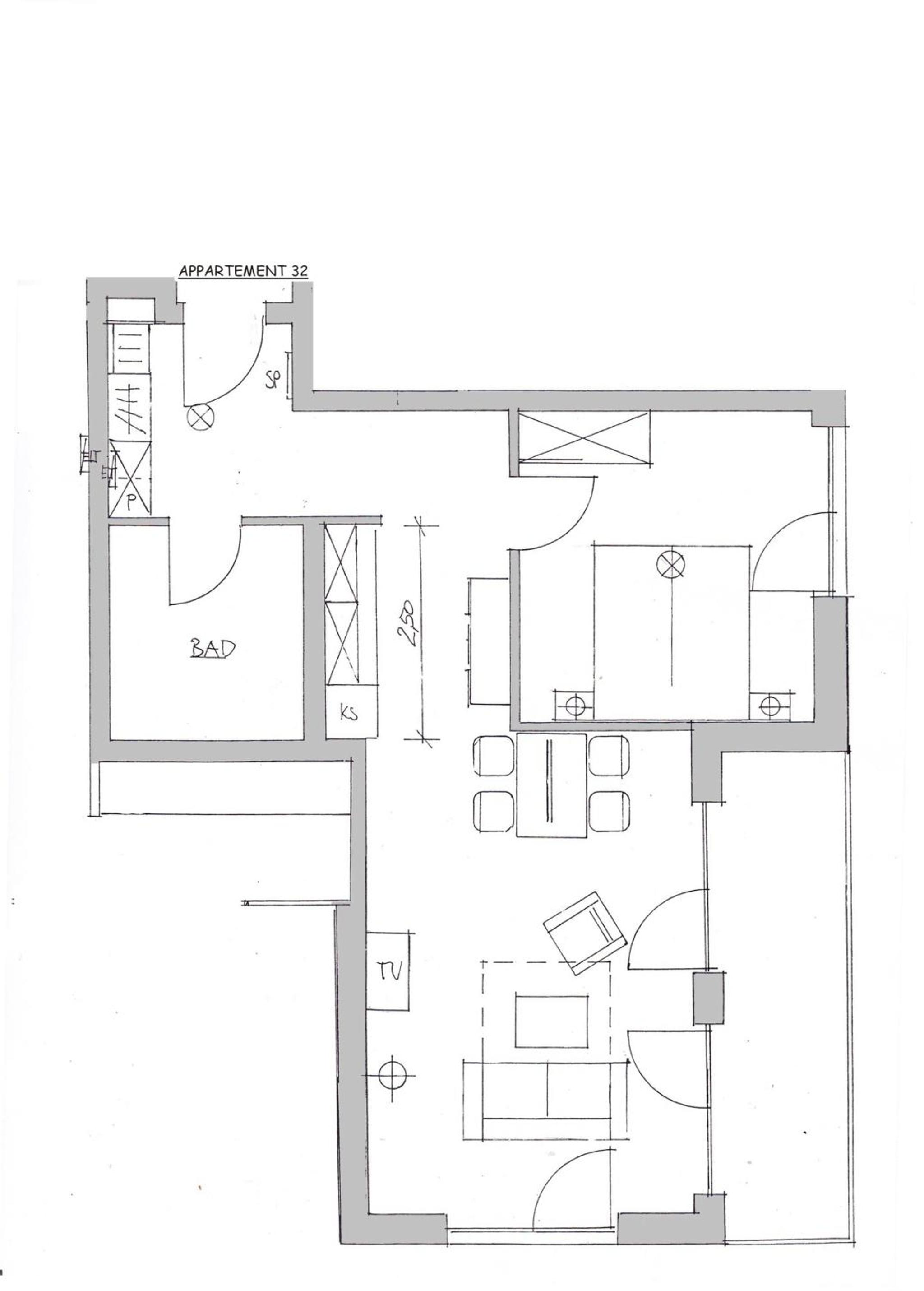 Apartment 32, Apartmenthaus Hafenspitze, Blickrichtung Binnenhafen Nordoffenes Meer