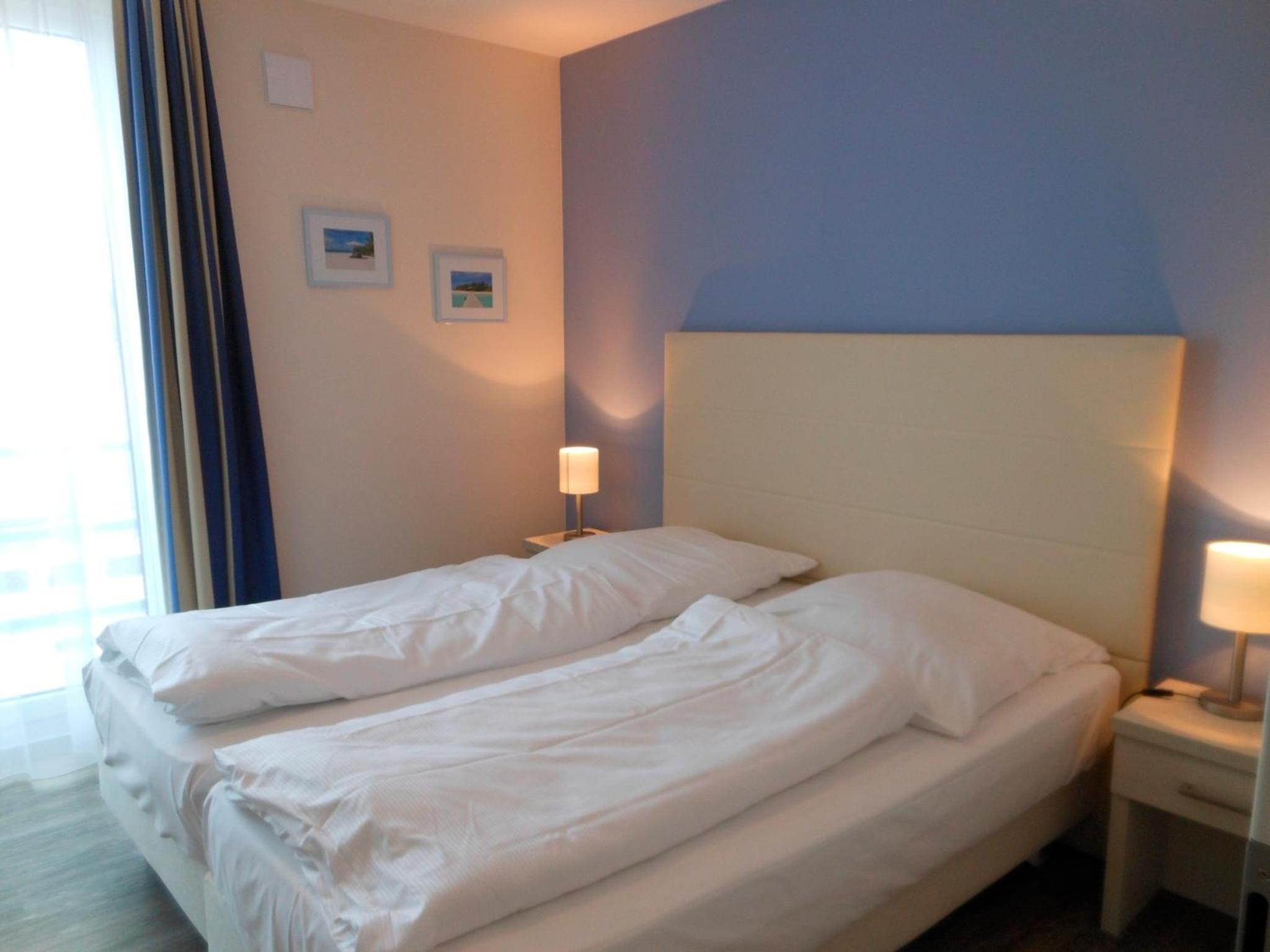 Apartment 32, Apartmenthaus Hafenspitze, Blickrichtung Binnenhafen Nordoffenes Meer