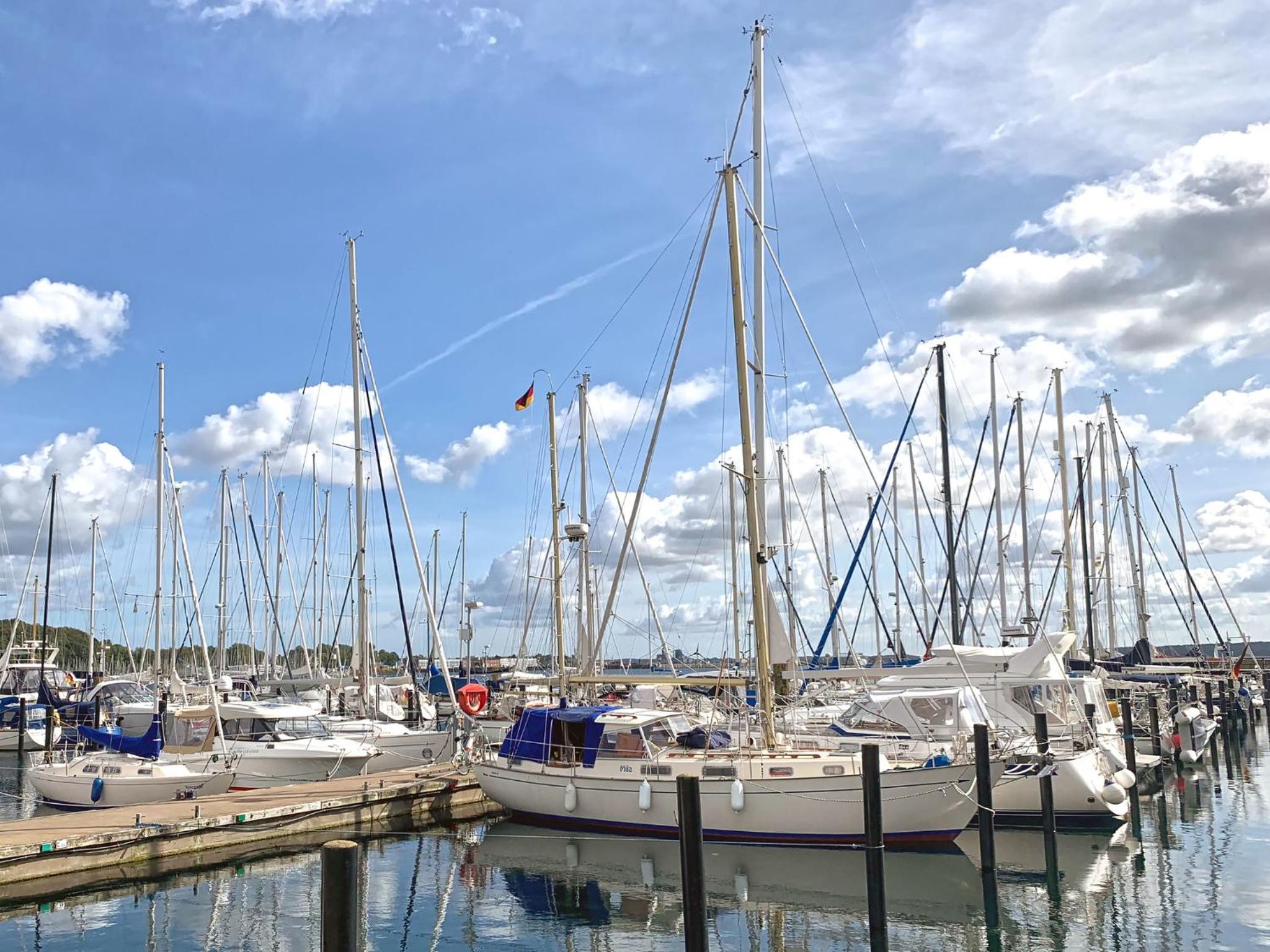 Apartment 25, Pier 25, Apartmenthaus Hafenspitze Blickrichtung offene SeeStrand