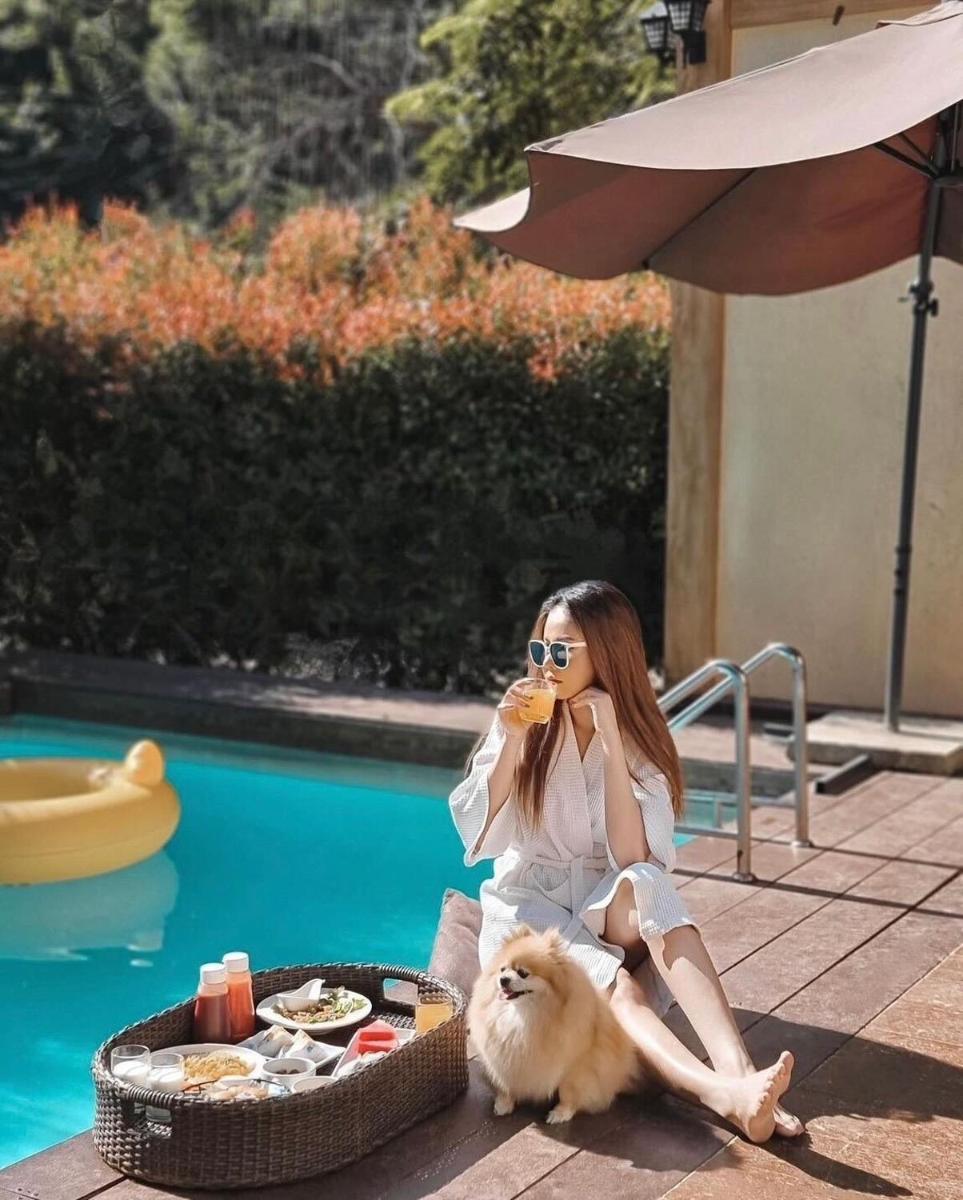 outdoor BBQ area