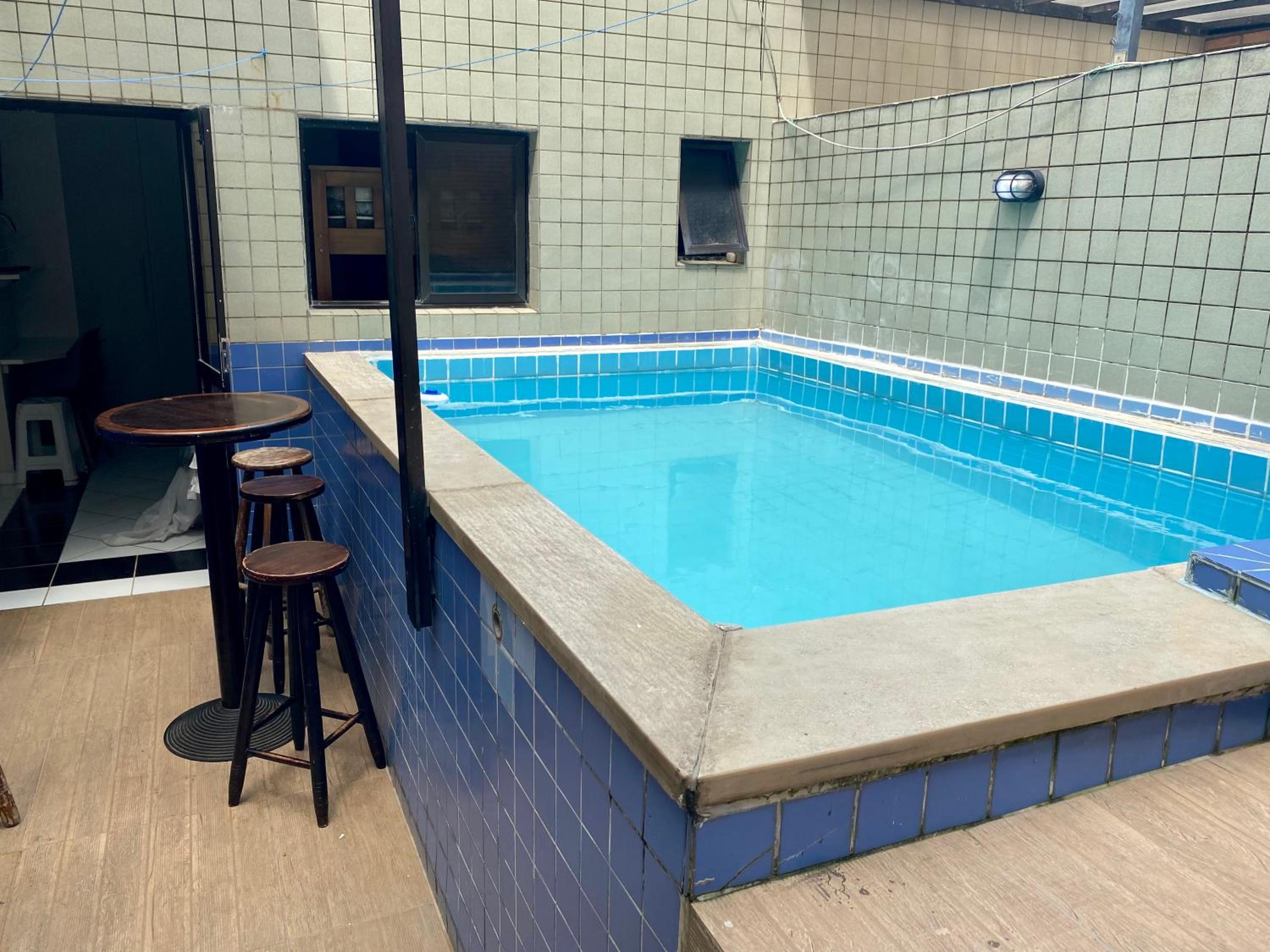 Cobertura Piscina Privativa frente e Vista Mar Centro Mongaguá