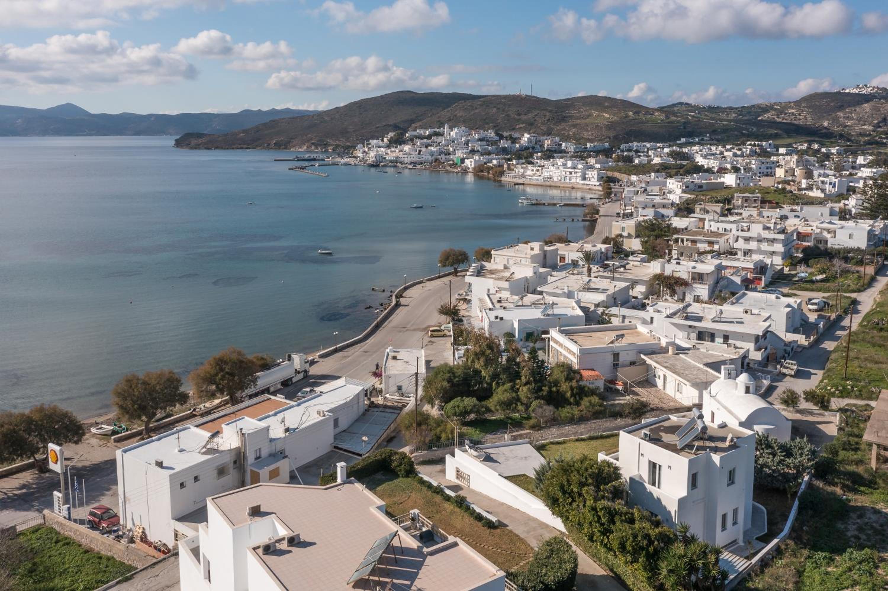 White Villa Milos view 2
