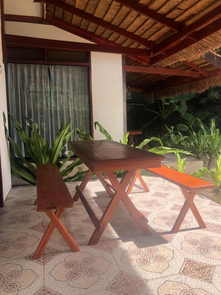 outdoor BBQ area