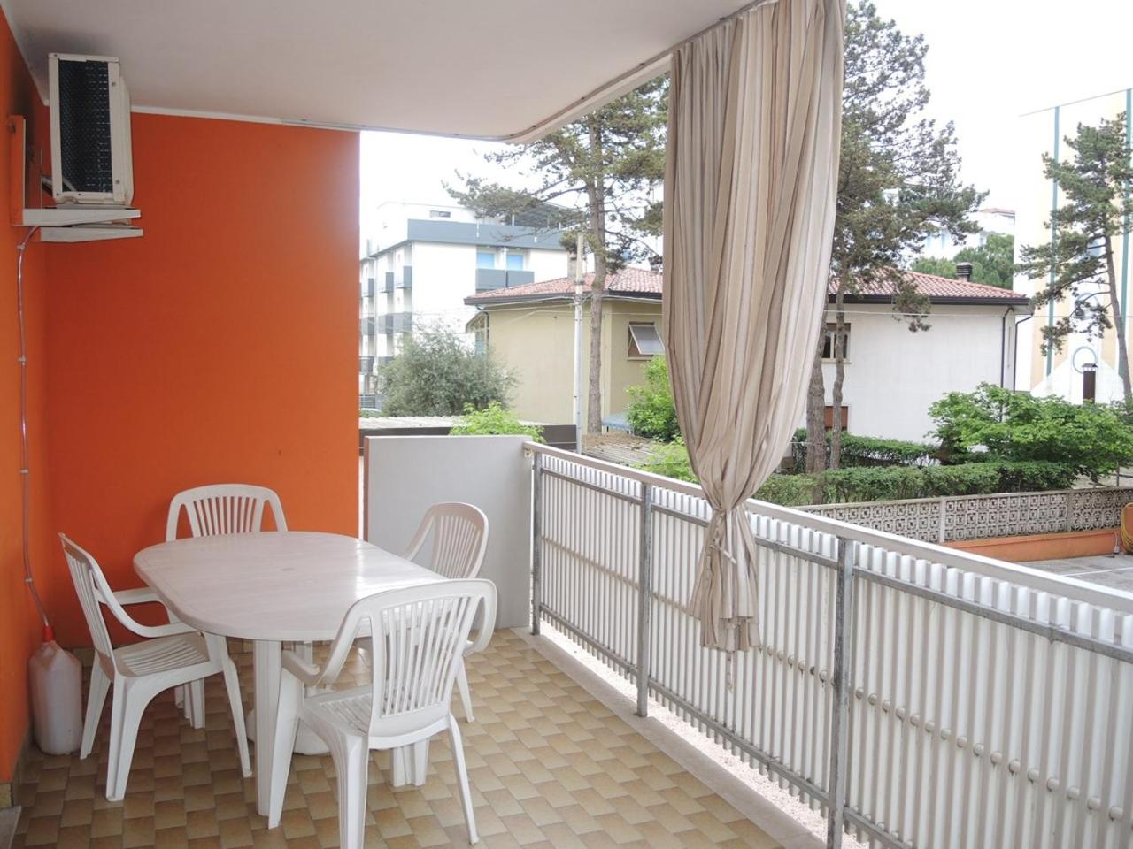Warm two-room flat with balcony near the beach