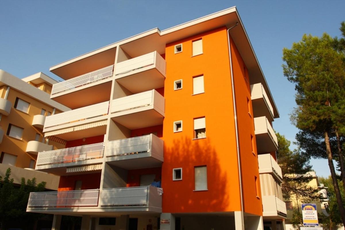Warm two-room flat with balcony near the beach