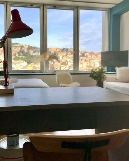Central studio loft w great view