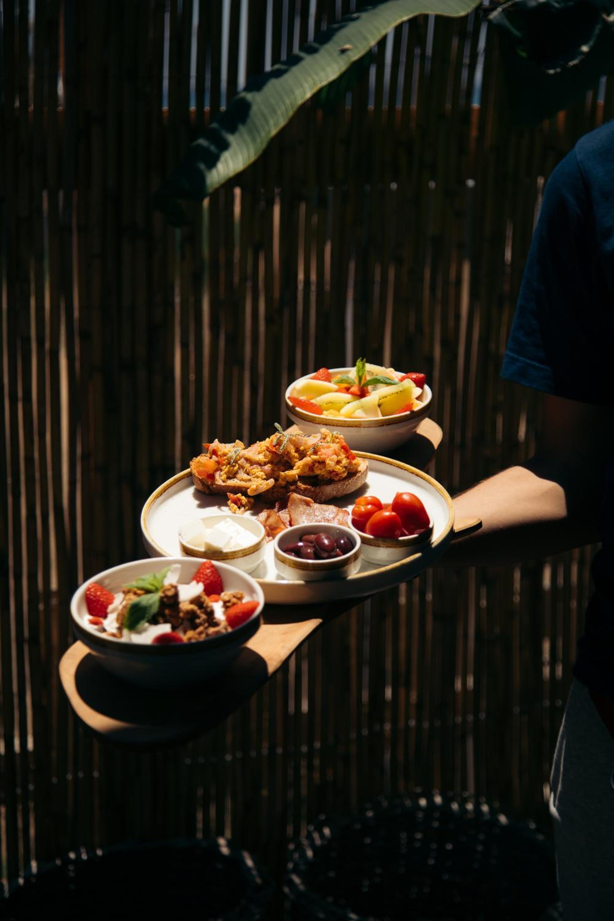 outdoor BBQ area