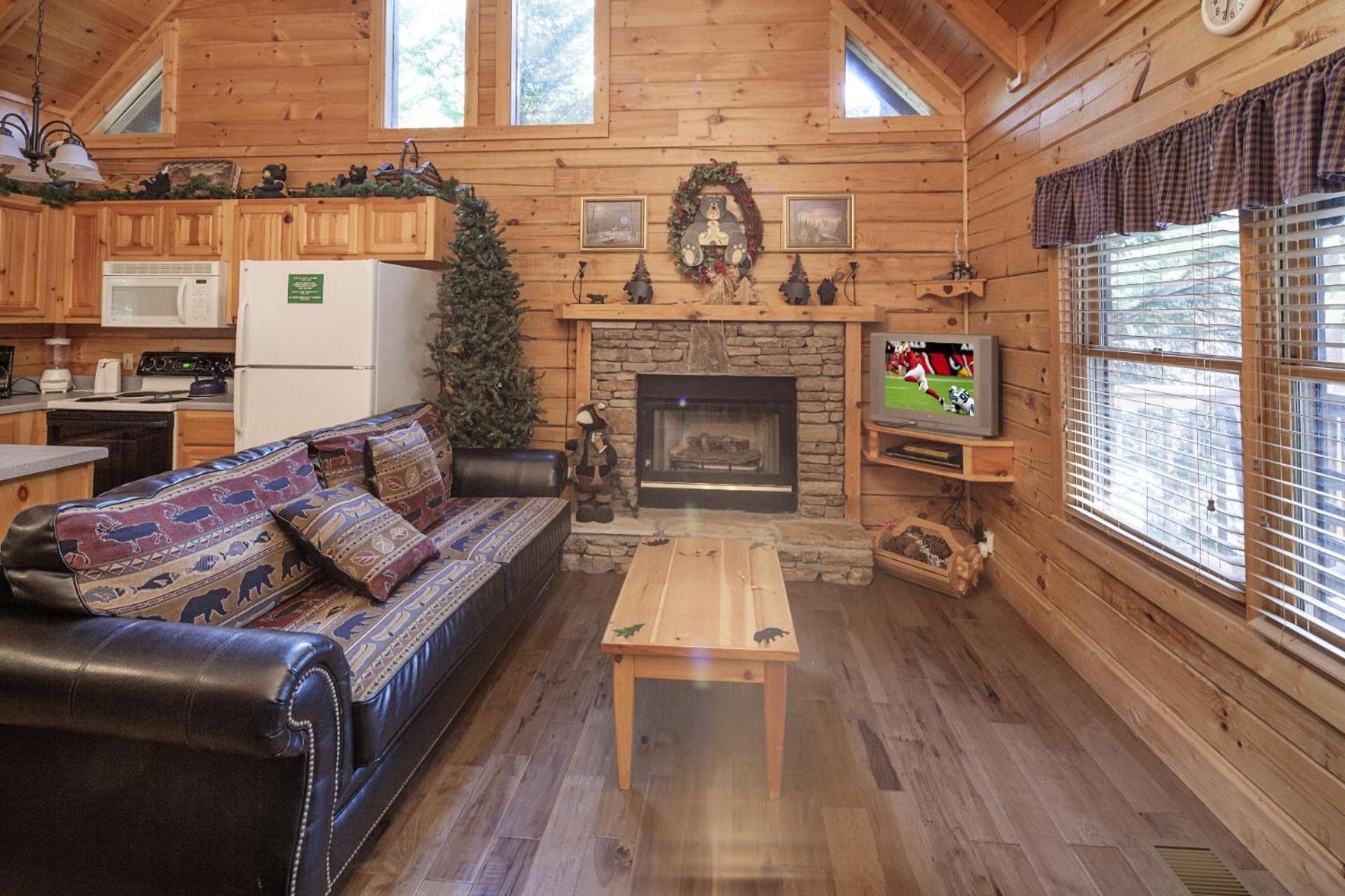 ER308- The Cozy Bear- Great location- Close to town cabin view 2