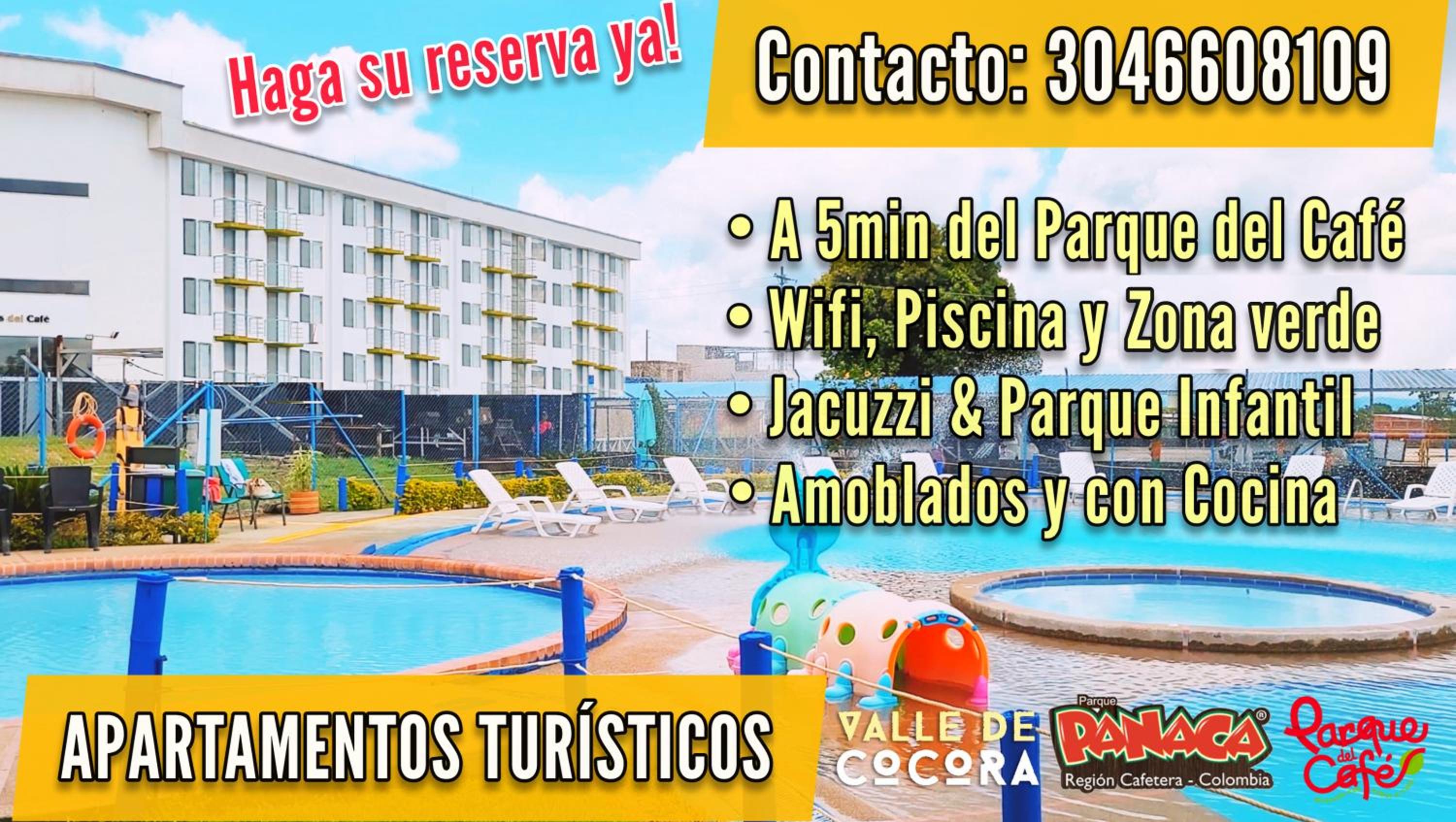Apto con Piscina a 5min del Parque Nacional Del Café