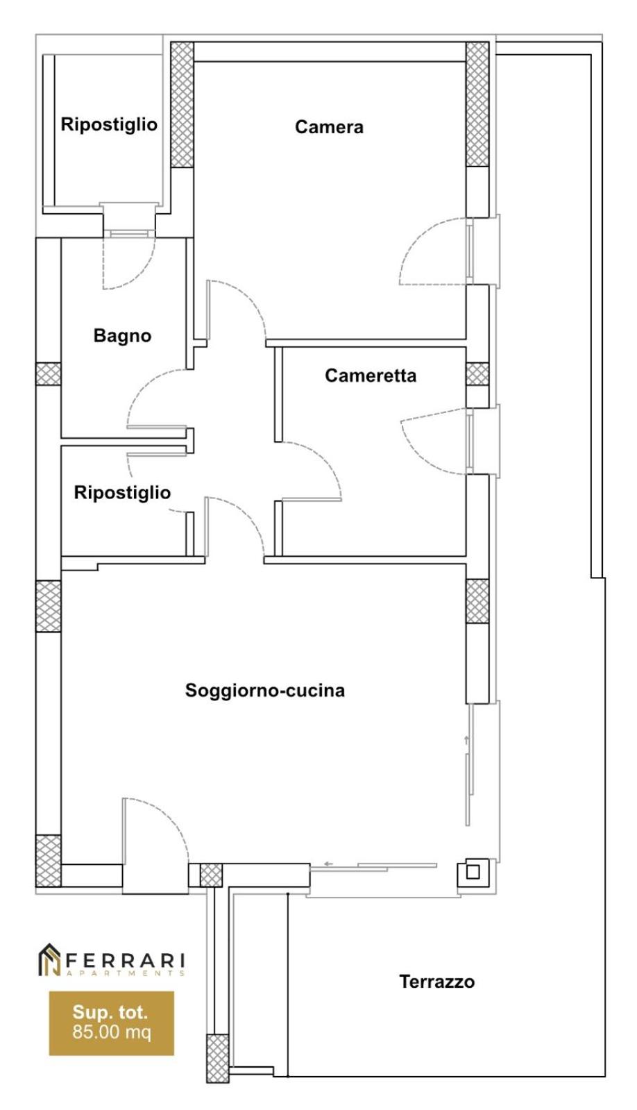 Ferrari Apartments Ponente view 3