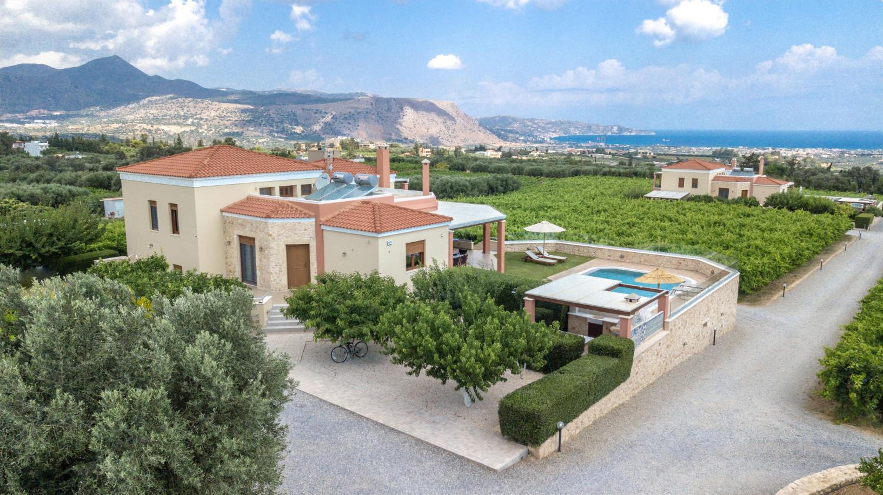 Cretan Vineyard Hill Villa 2 view 3