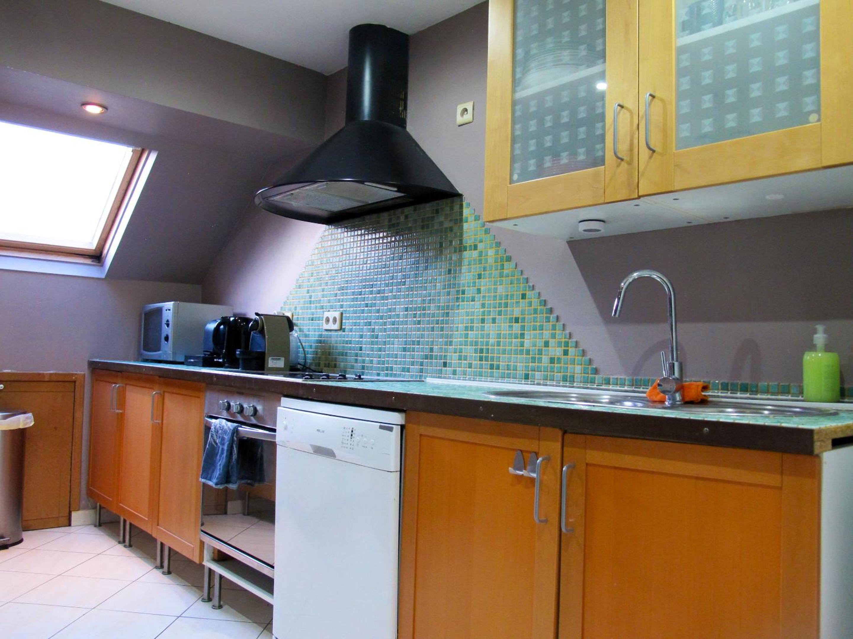 Spacious apartment in Brussels 100 m² with shared terrace