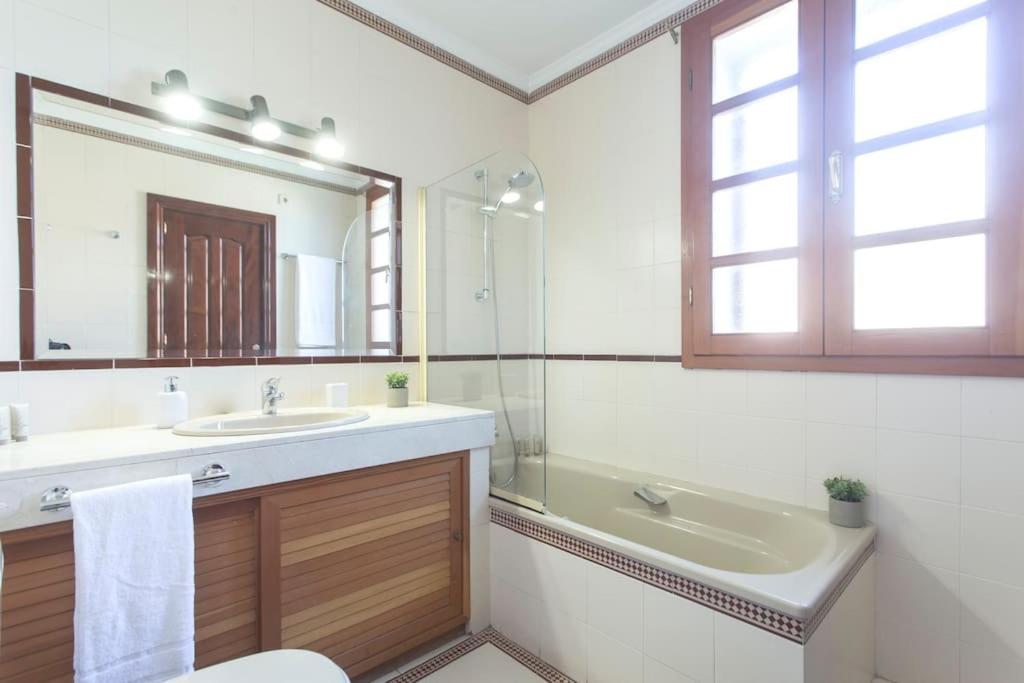 Andalusian villa on the sea and the bay of Malaga