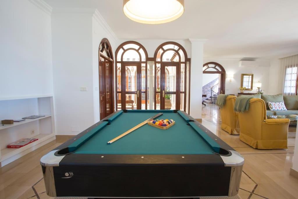 Andalusian villa on the sea and the bay of Malaga