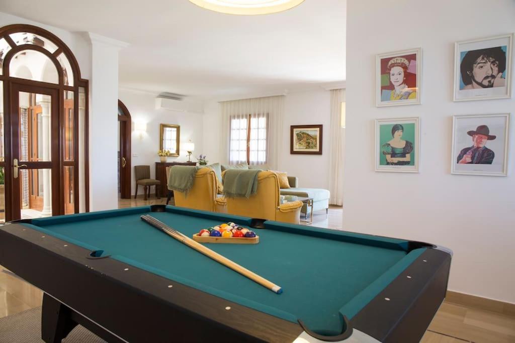 Andalusian villa on the sea and the bay of Malaga