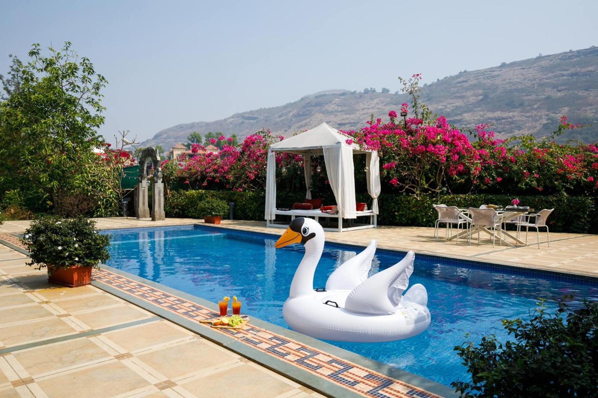 StayVista's Le Sutra Great Escapes - 5BR - Geometrica - Artistic Rooms, Mountain View, Pool, and Gazebo Retreat view 2