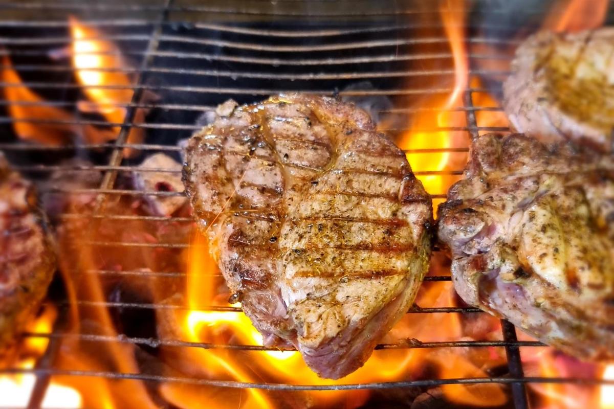 outdoor BBQ area