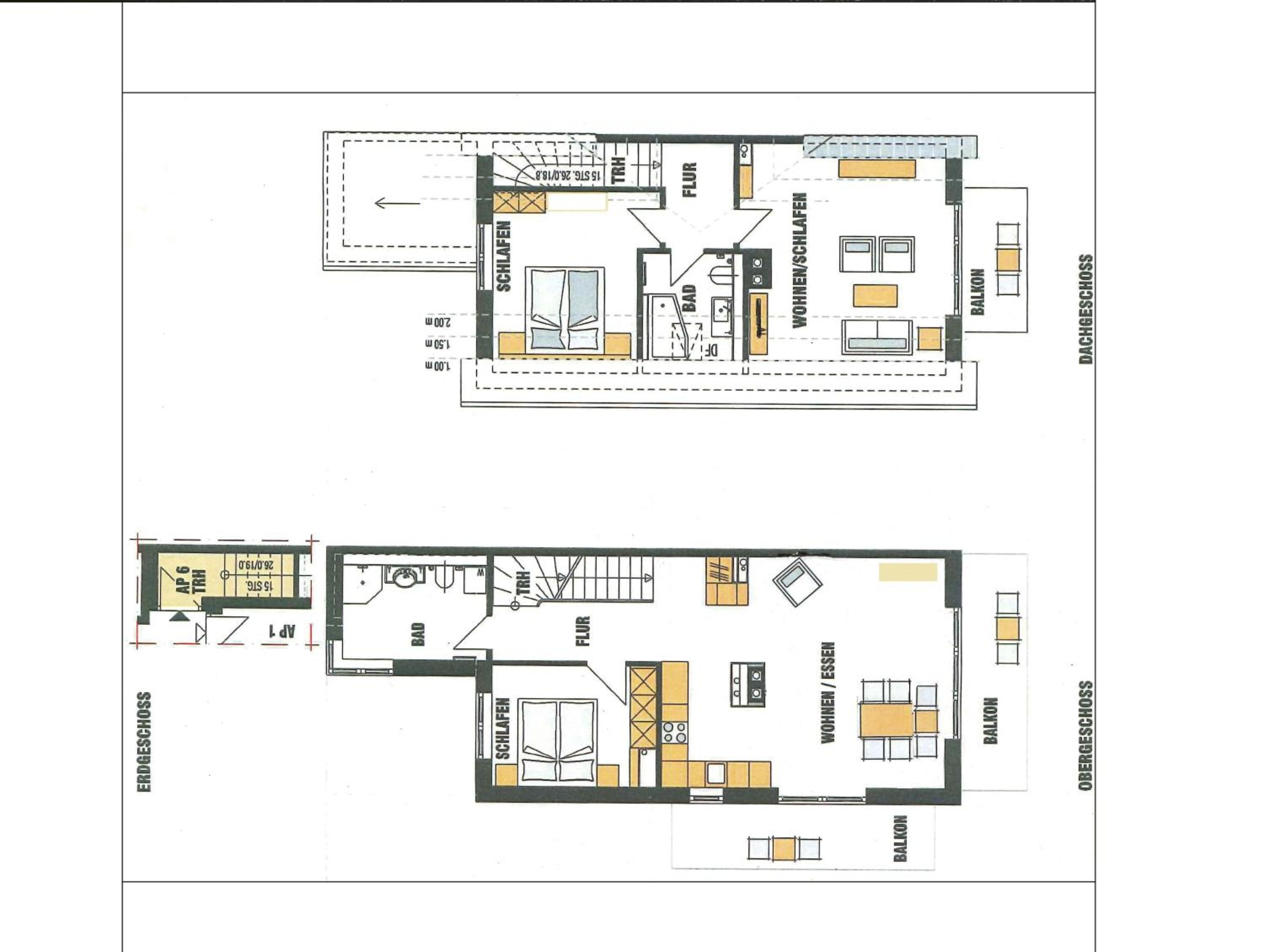 Ferienwohnung Maisonette Abendrot am Plauer See