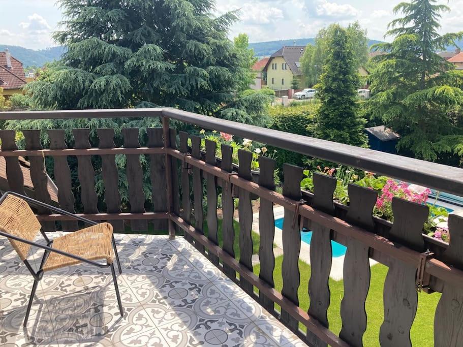 Spacious villa with an outdoor pool in Černošice