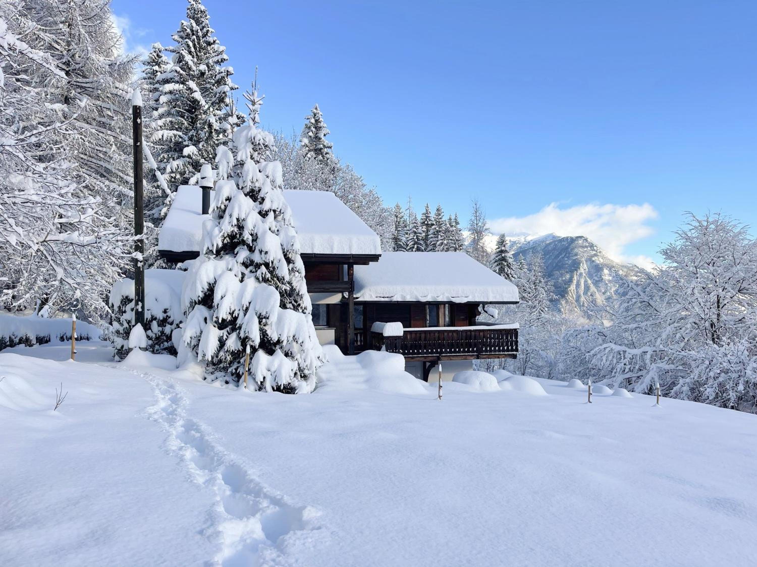 Warm chalet with a nice exterior in Les Marécottes