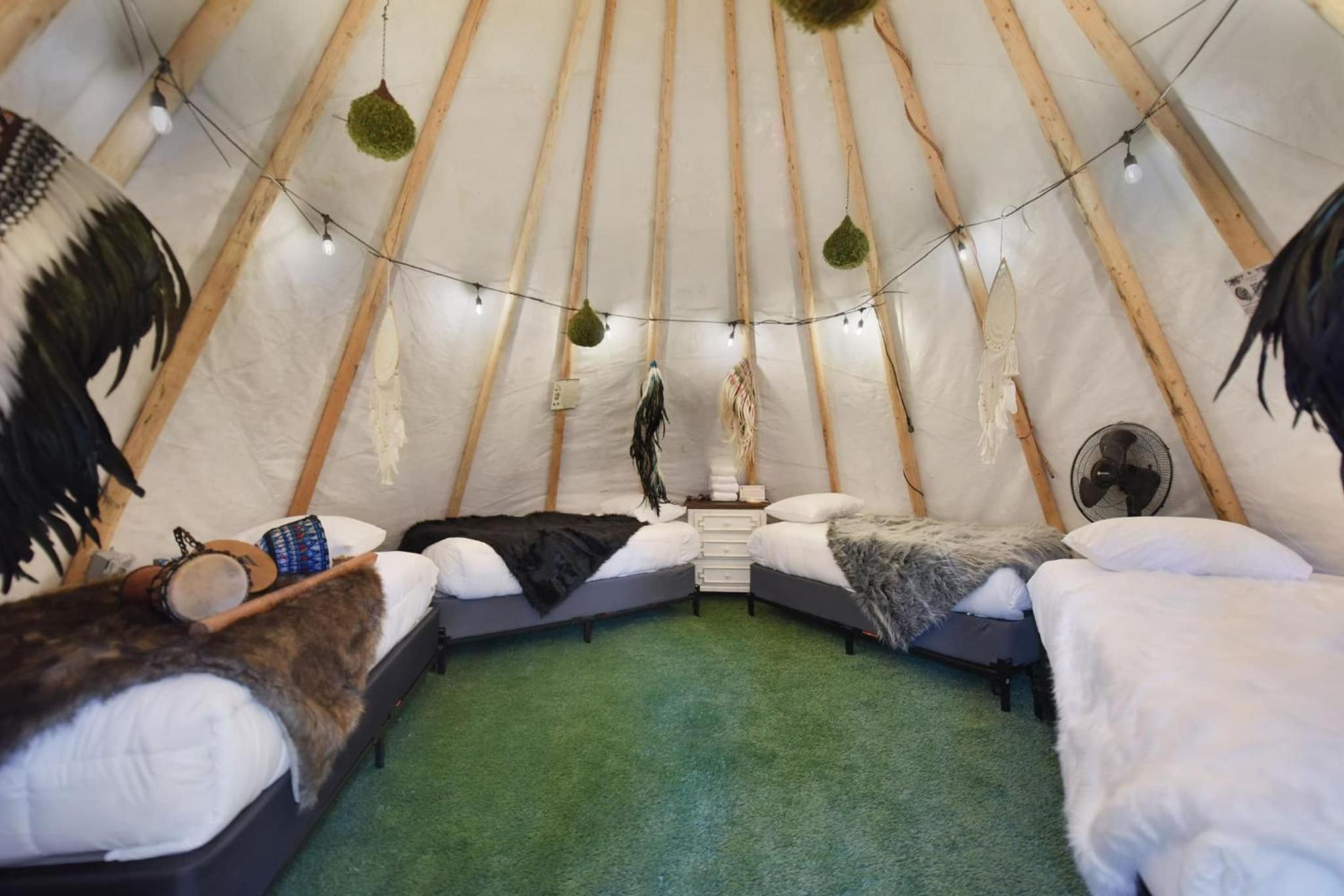 Enchanted Forest Cabin And Teepee! Lights & Laser Show! Private Hot Tub! Unique Stay! view 5