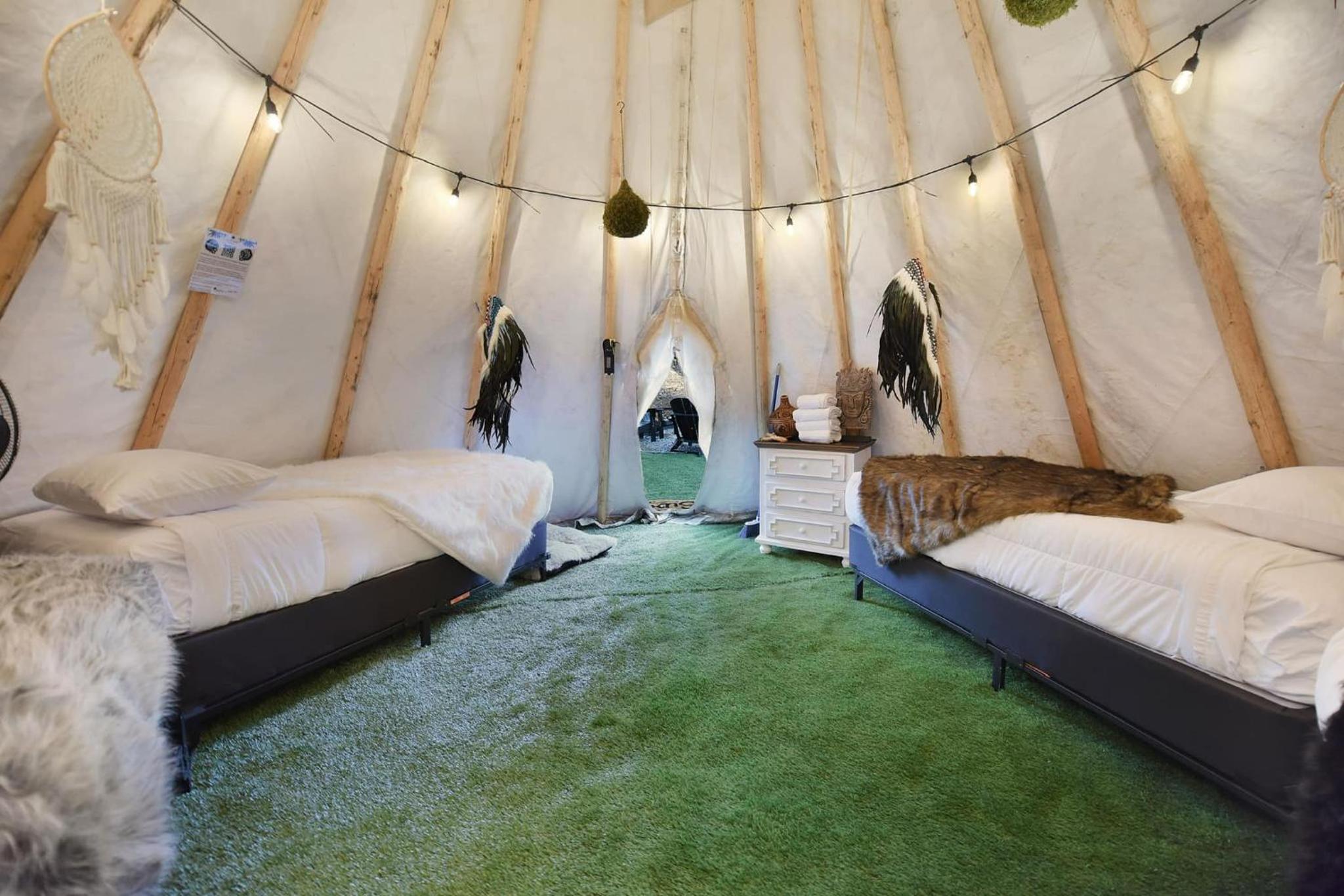Enchanted Forest Cabin And Teepee! Lights & Laser Show! Private Hot Tub! Unique Stay! view 4