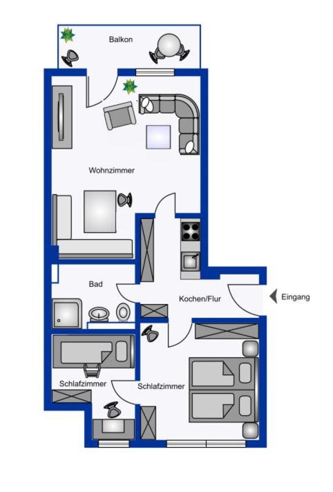 Nordland Appartements - Wohnung Pellworm