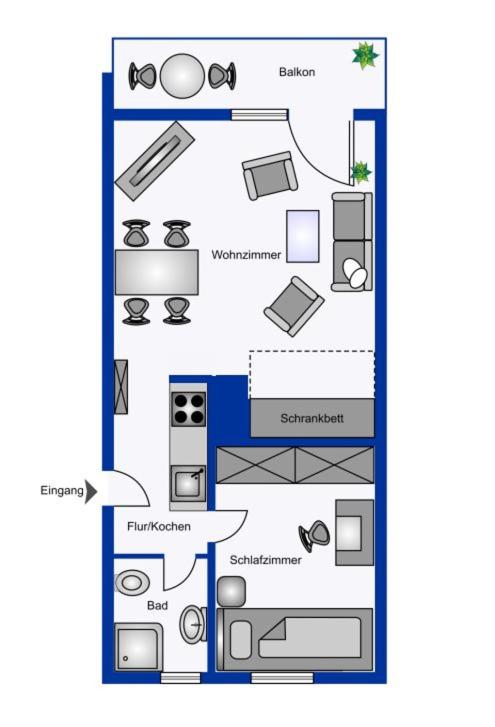 Nordland Appartements - Wohnung Langeneß