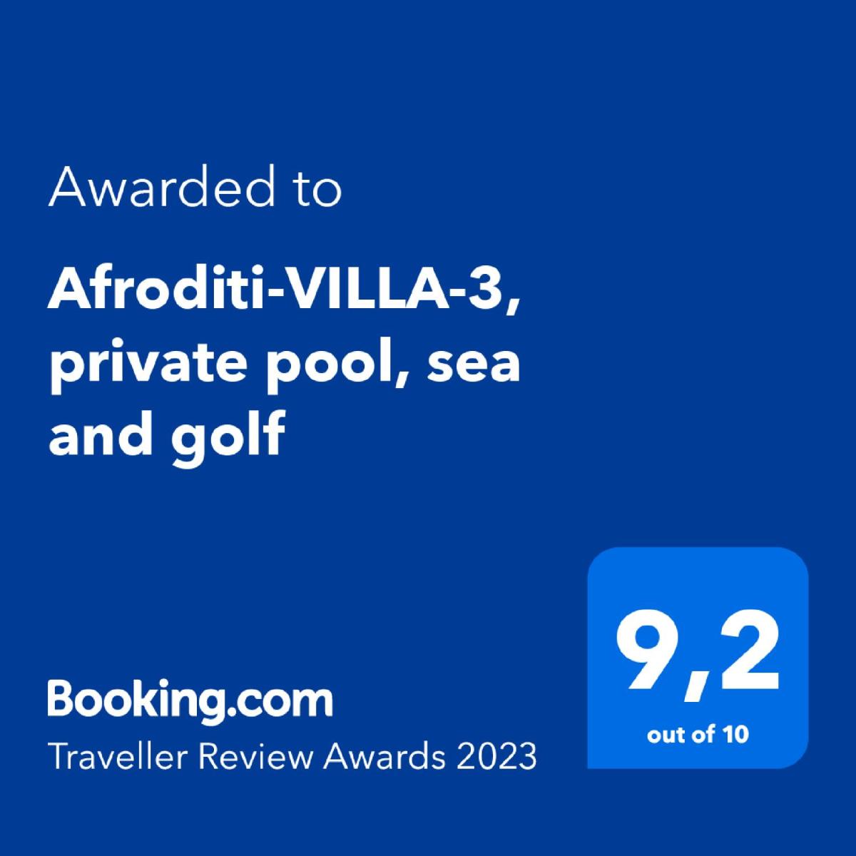 Afroditi-VILLA-3, private pool, sea and golf view 2