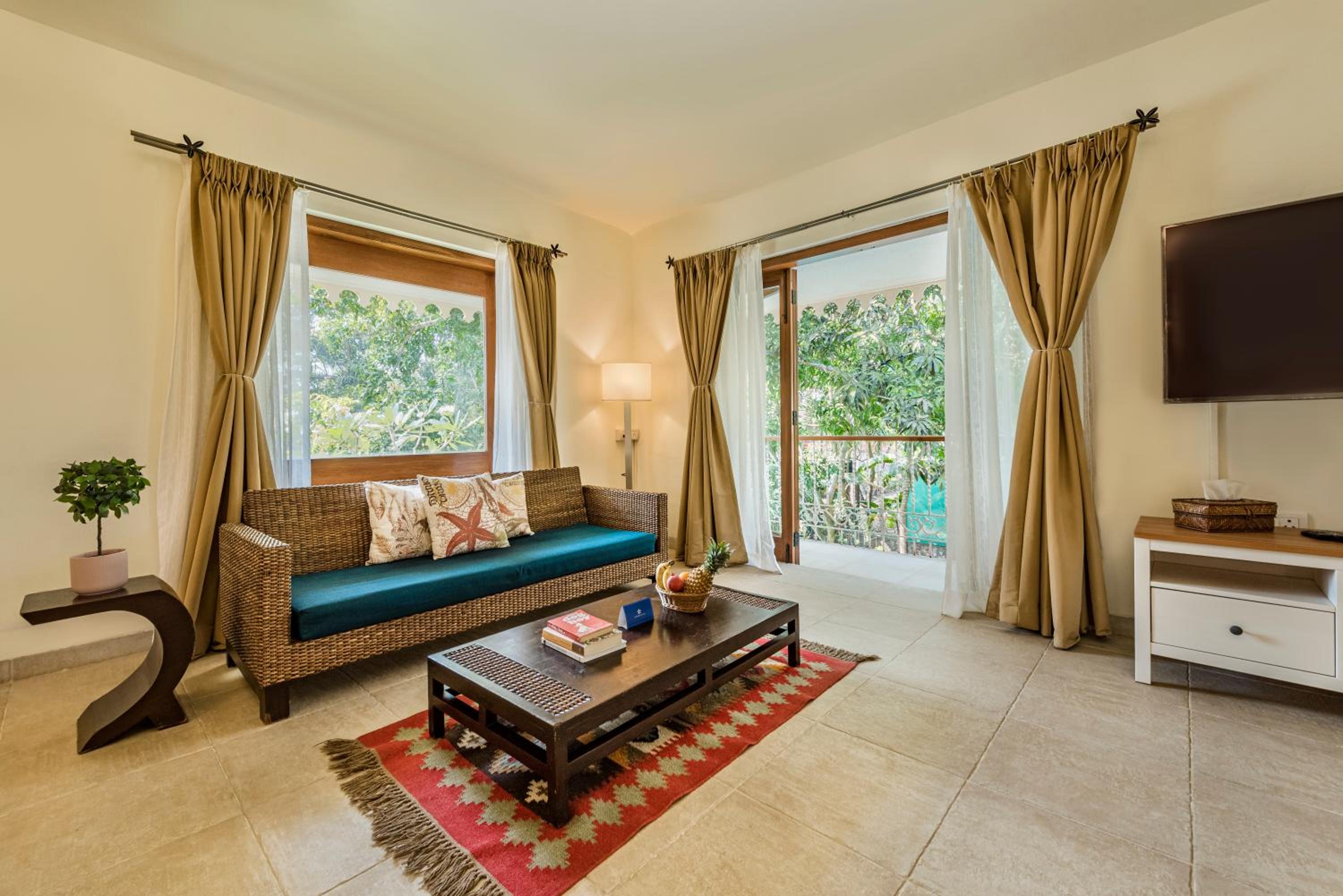 SaffronStays Hacienda by the Sea - 5BR Spanish-style pet & elder-friendly pool villa with lawns, beach access & BBQ nights view 2