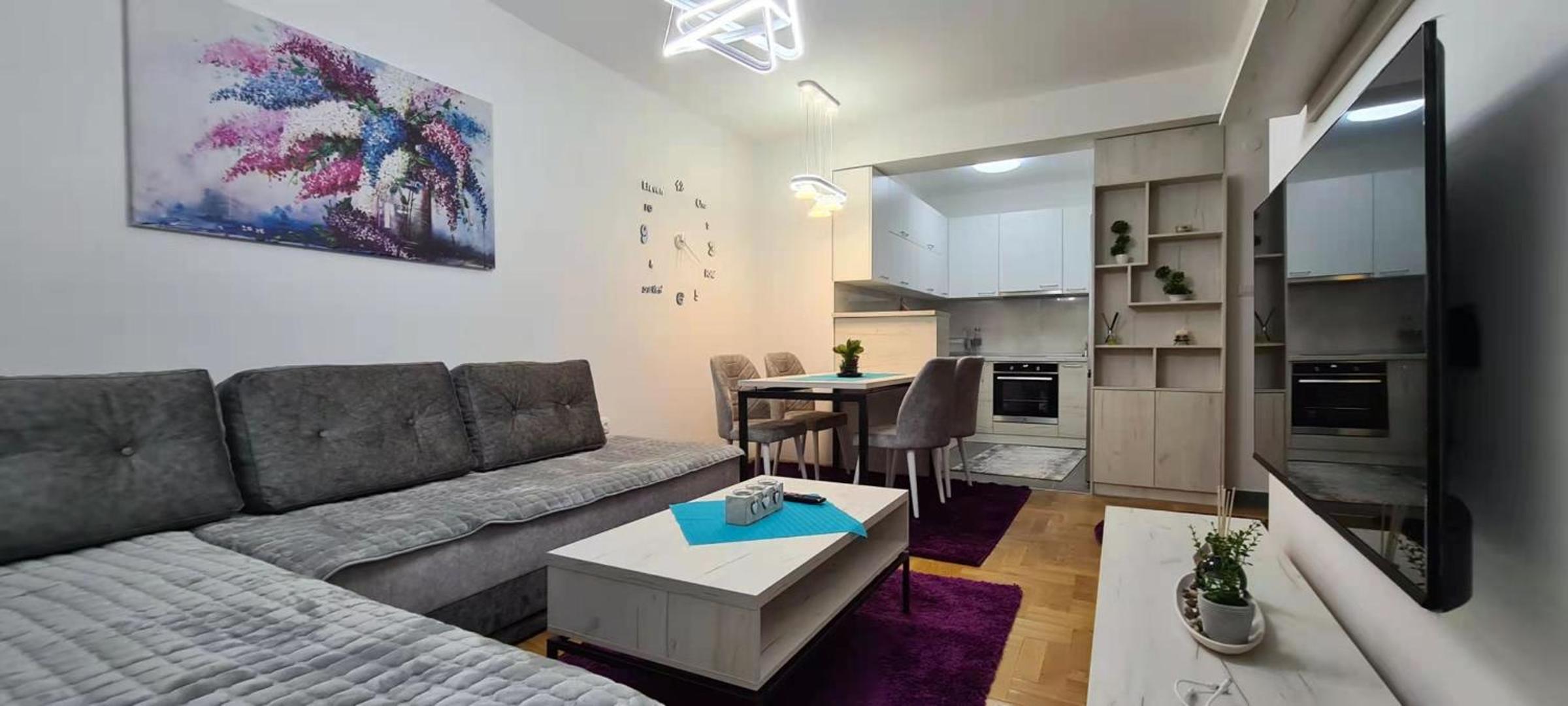 Stylish Violet & Modern Apartment view 2