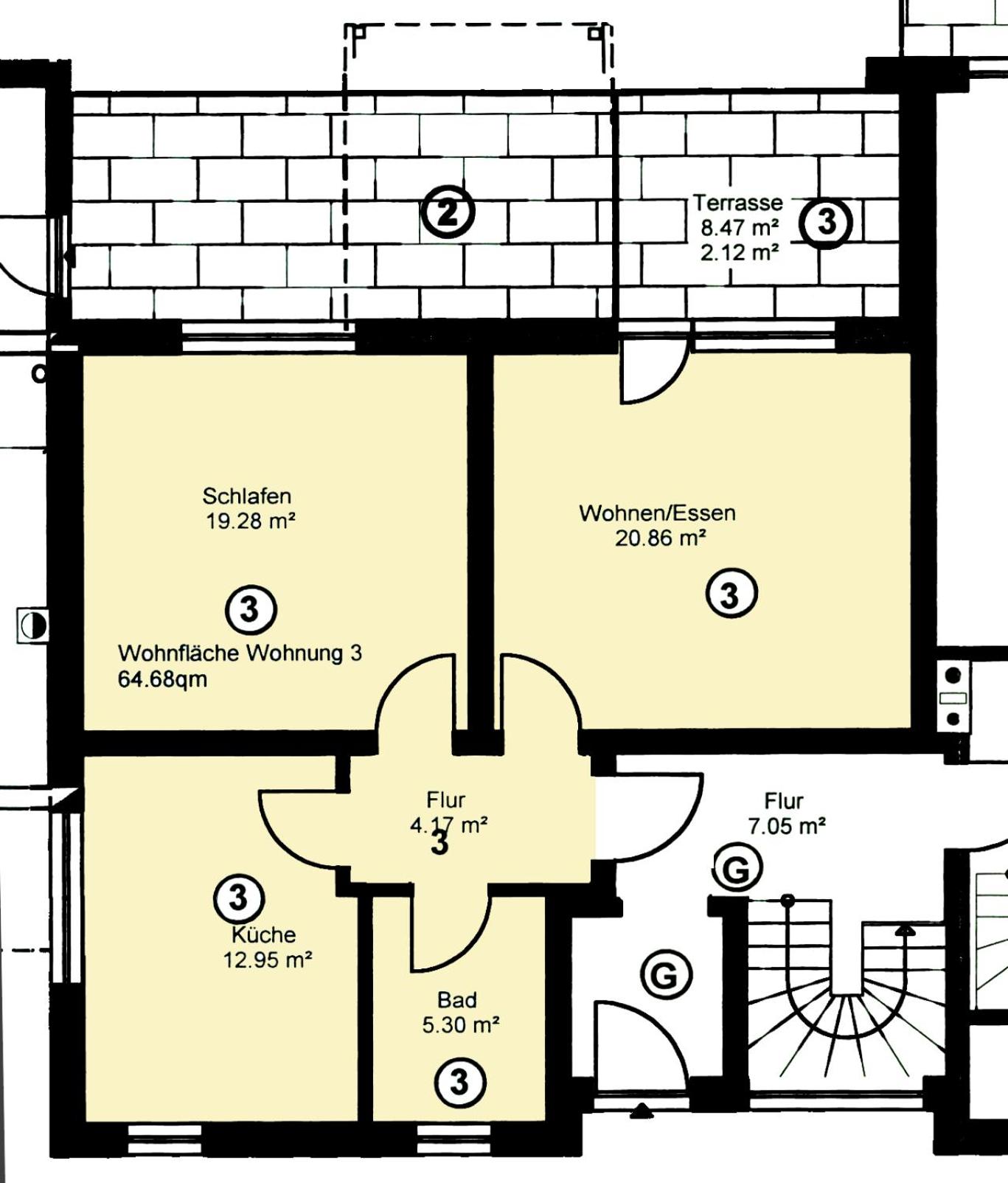 Ferienwohnung mit Terrasse, kostenloses WLAN, Parkplatz