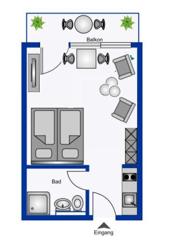 Nordland Appartements - Wohnung Südfall