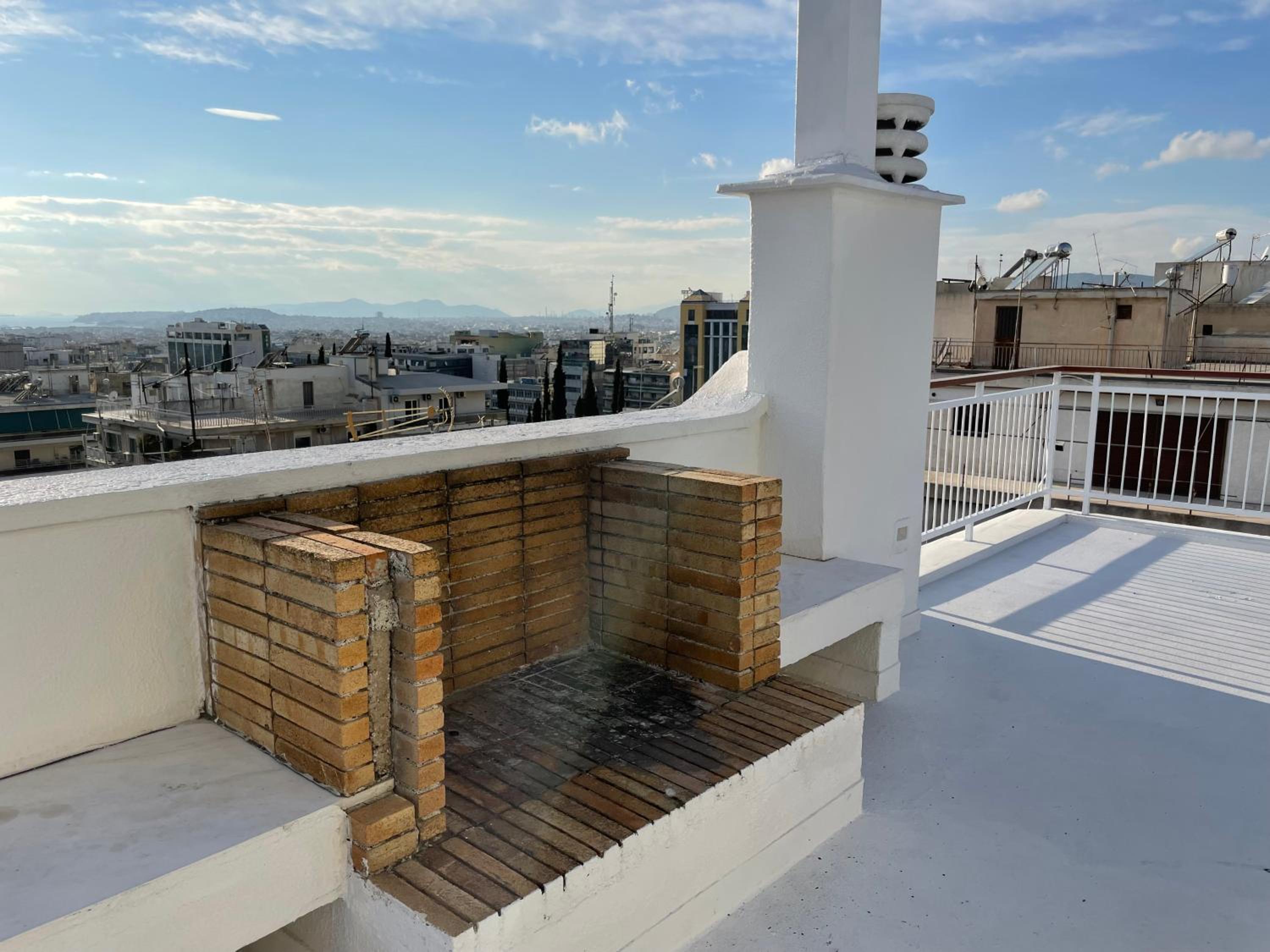 Athens Neos Kosmos penthouse, sea and city view
