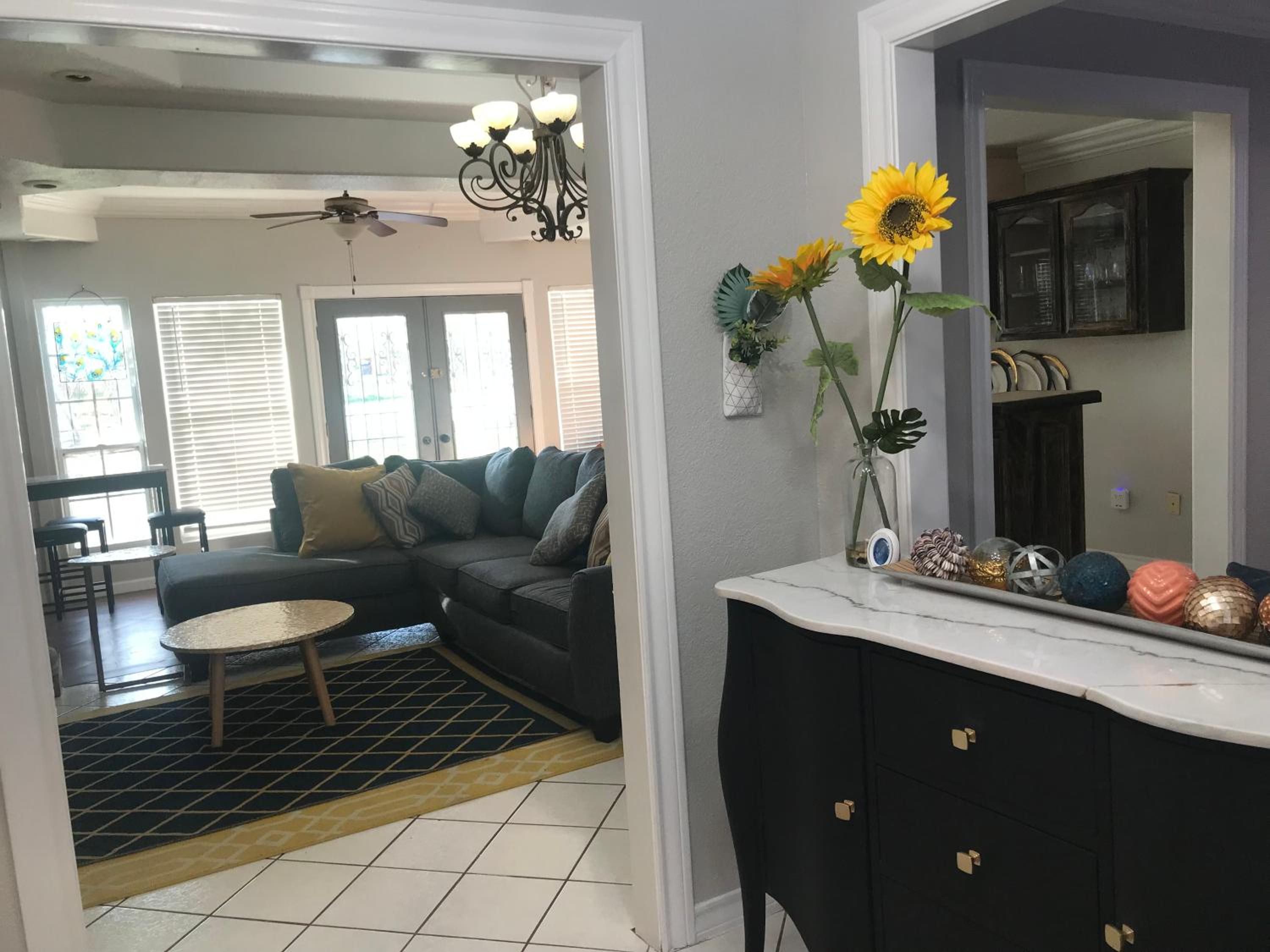 Cheerful 4 bedroom home with pool and BBQ area with 5th bedroom option view 5