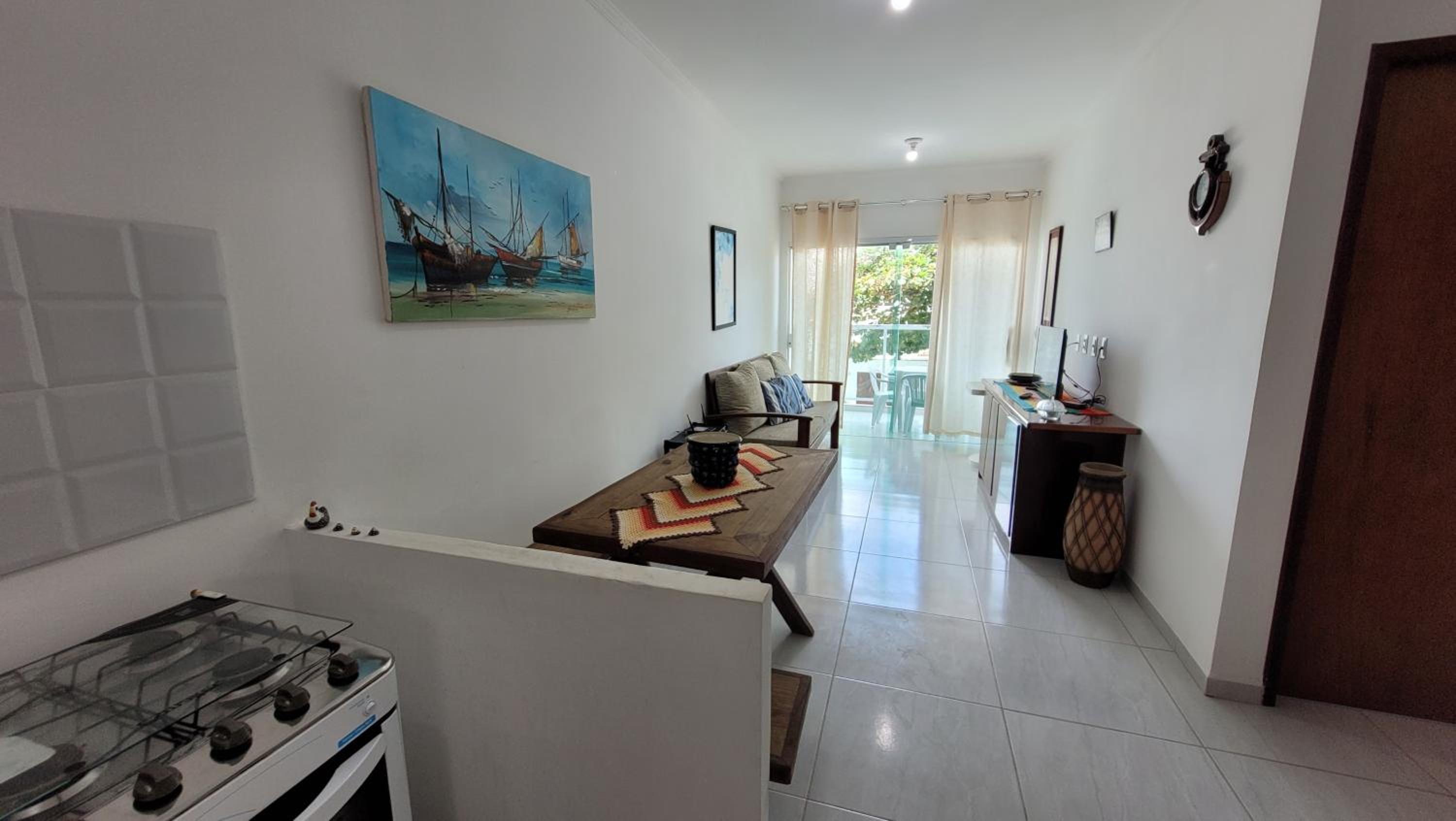 Flat beira mar a 30m do mar 200m das piscinas de Porto Mahalo Residence P-2-4e 6 pessoas