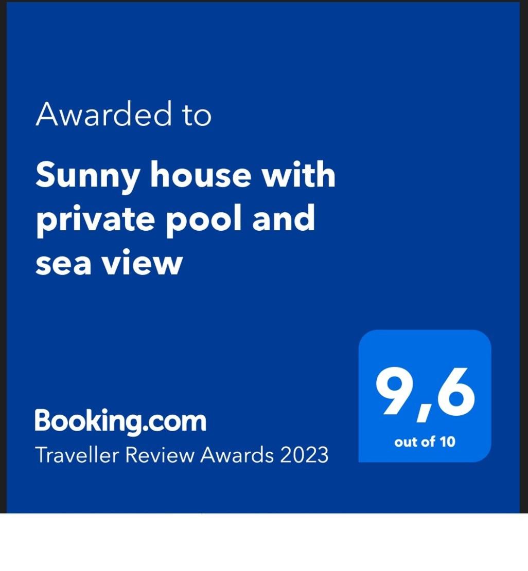 Sunny house with private pool and sea view view 2