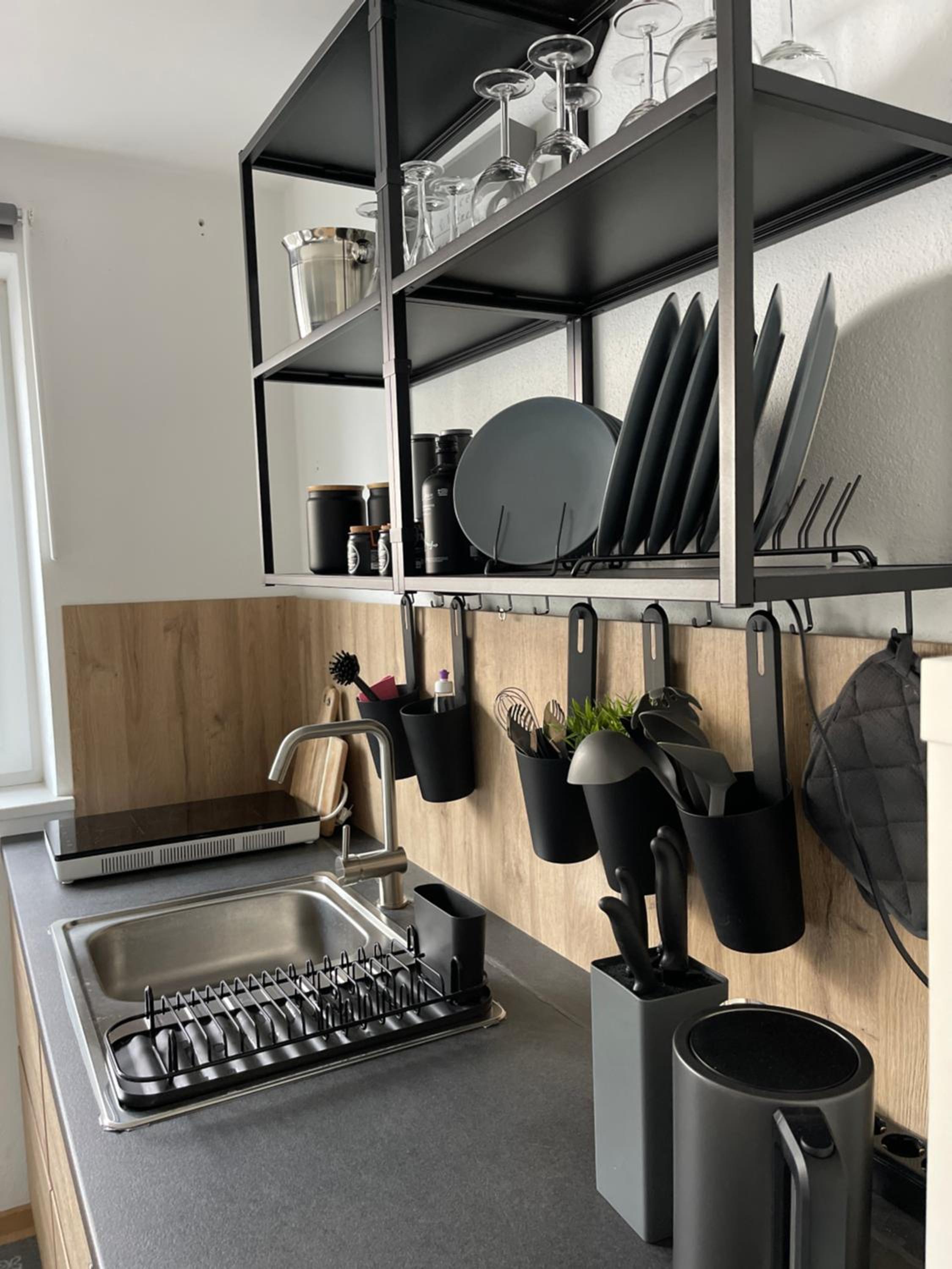 Architect-Apartments 53qm - 2 Schlafzimmer mit integrierter Küche und Bad, nur 2min von A8 - ruhig und modern