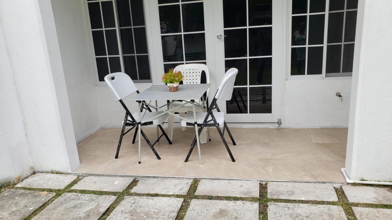 outdoor BBQ area