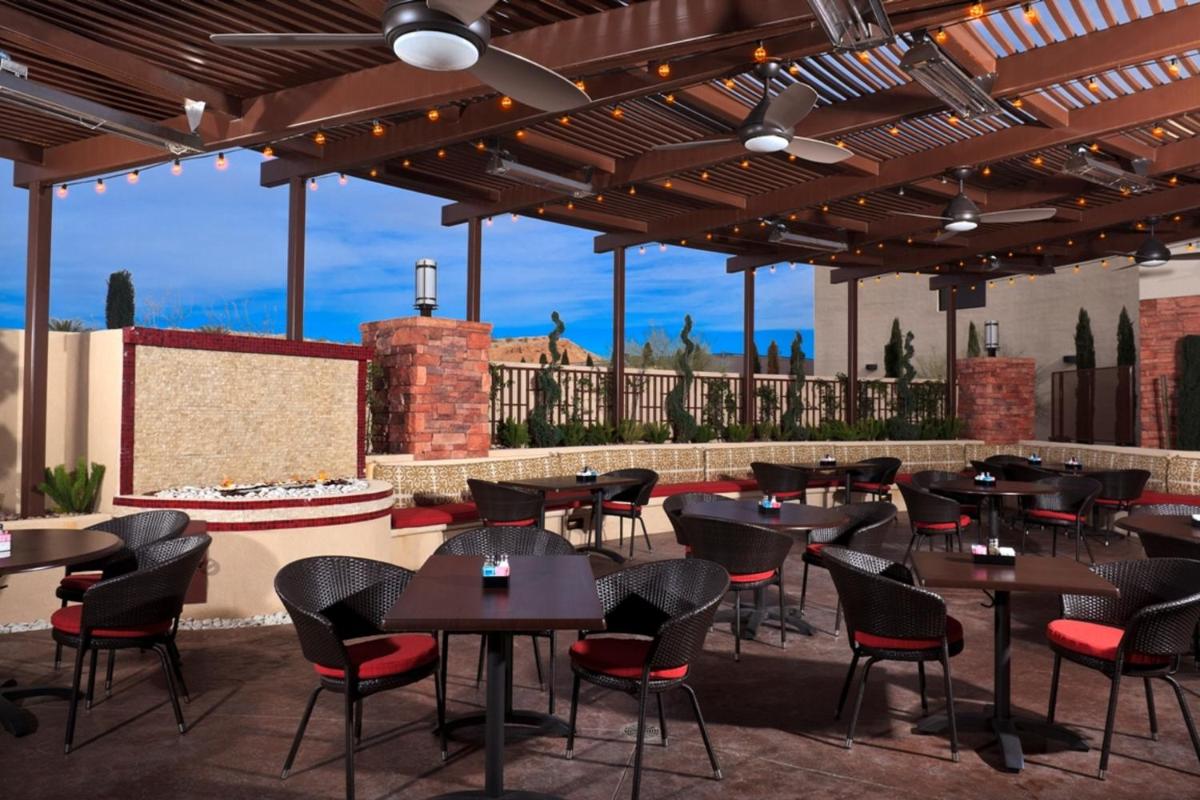 outdoor BBQ area