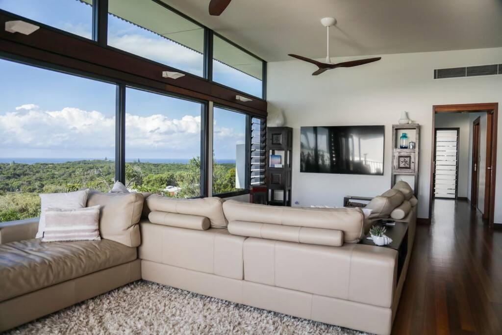 Banyandah + stunning ocean views + sleeps 8