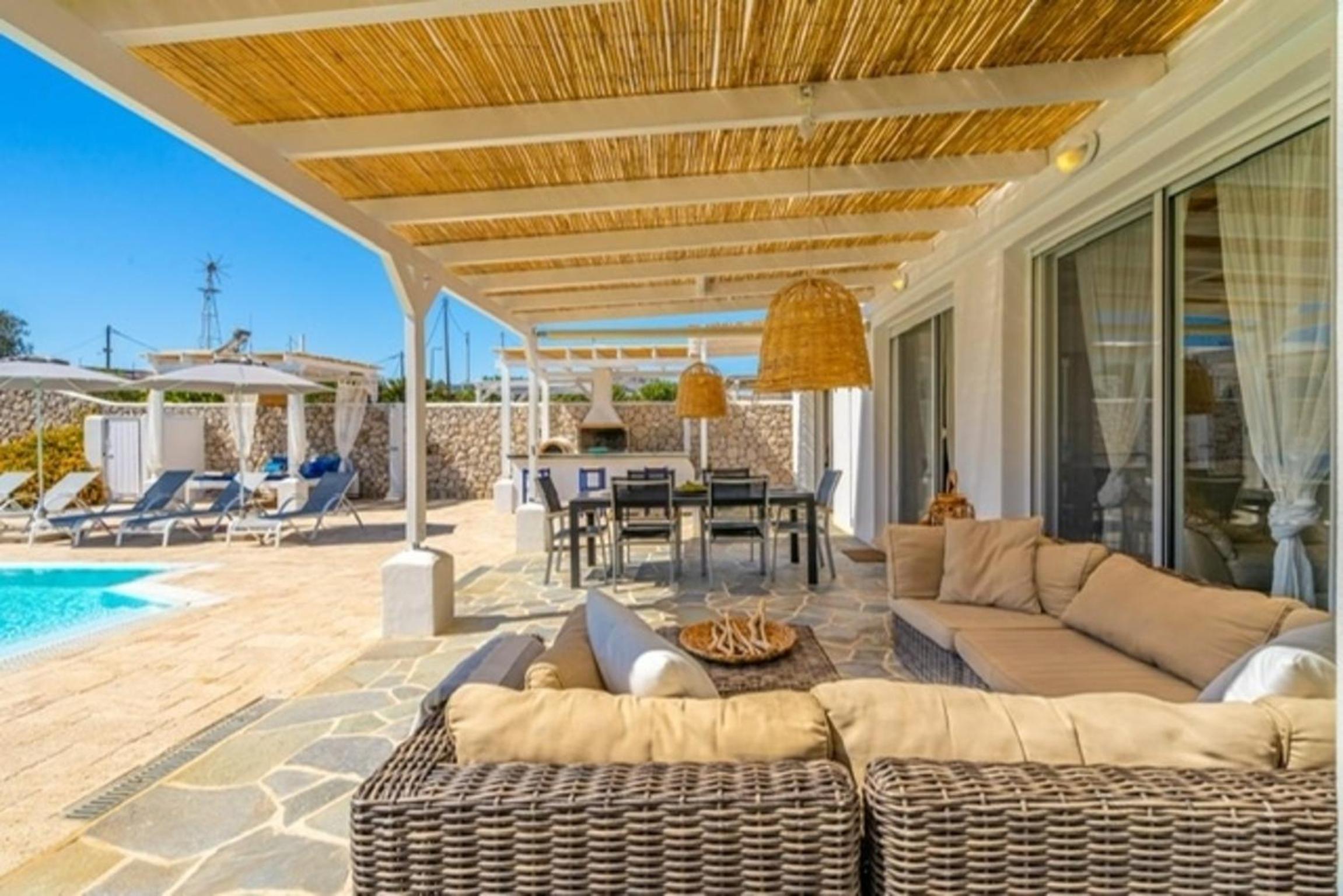 Villa Philena Ladiko heizbarer Pool