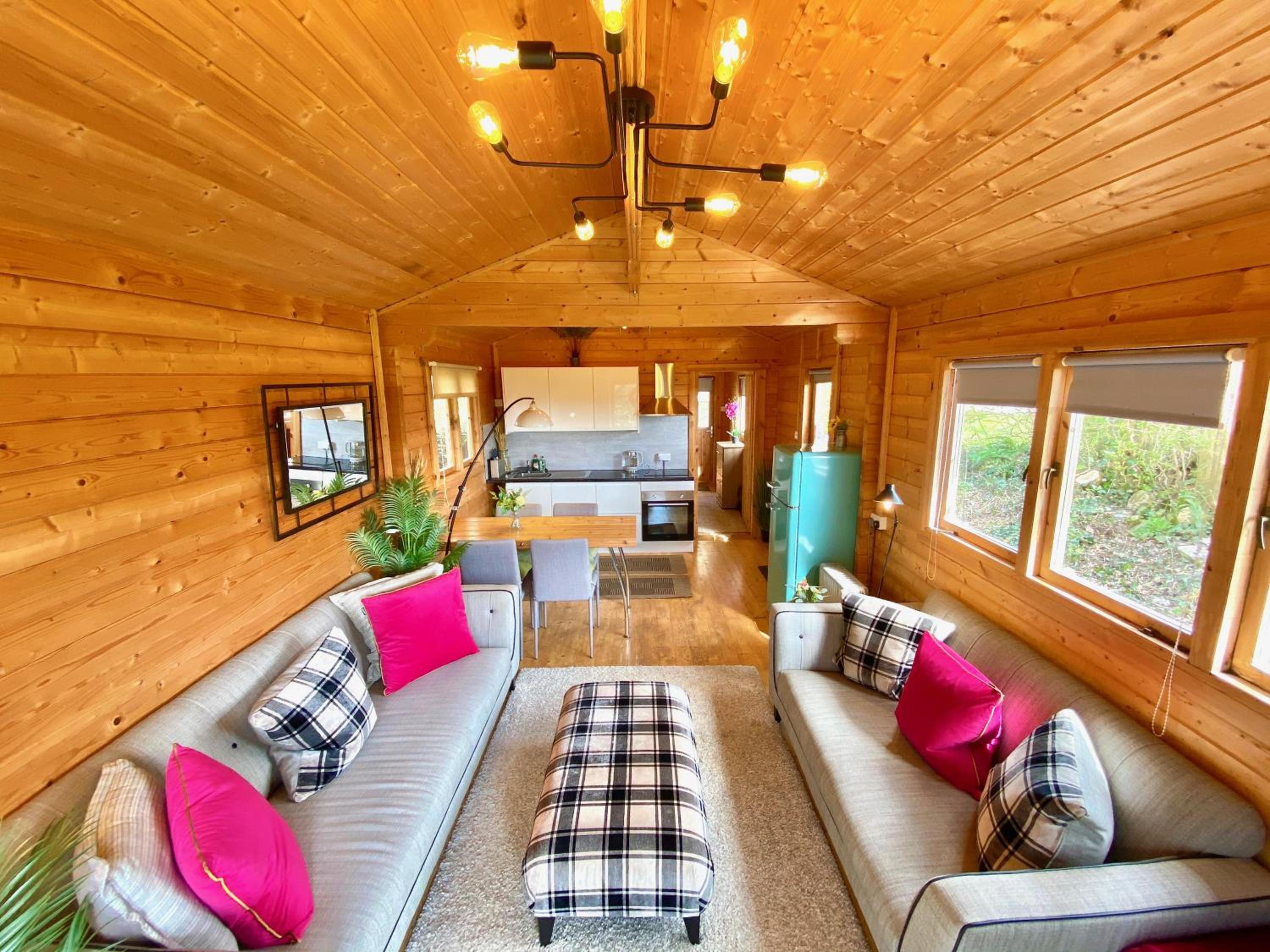 Yealm Cabin Self Catering Log Cabin in Devon with Hot Tub view 3